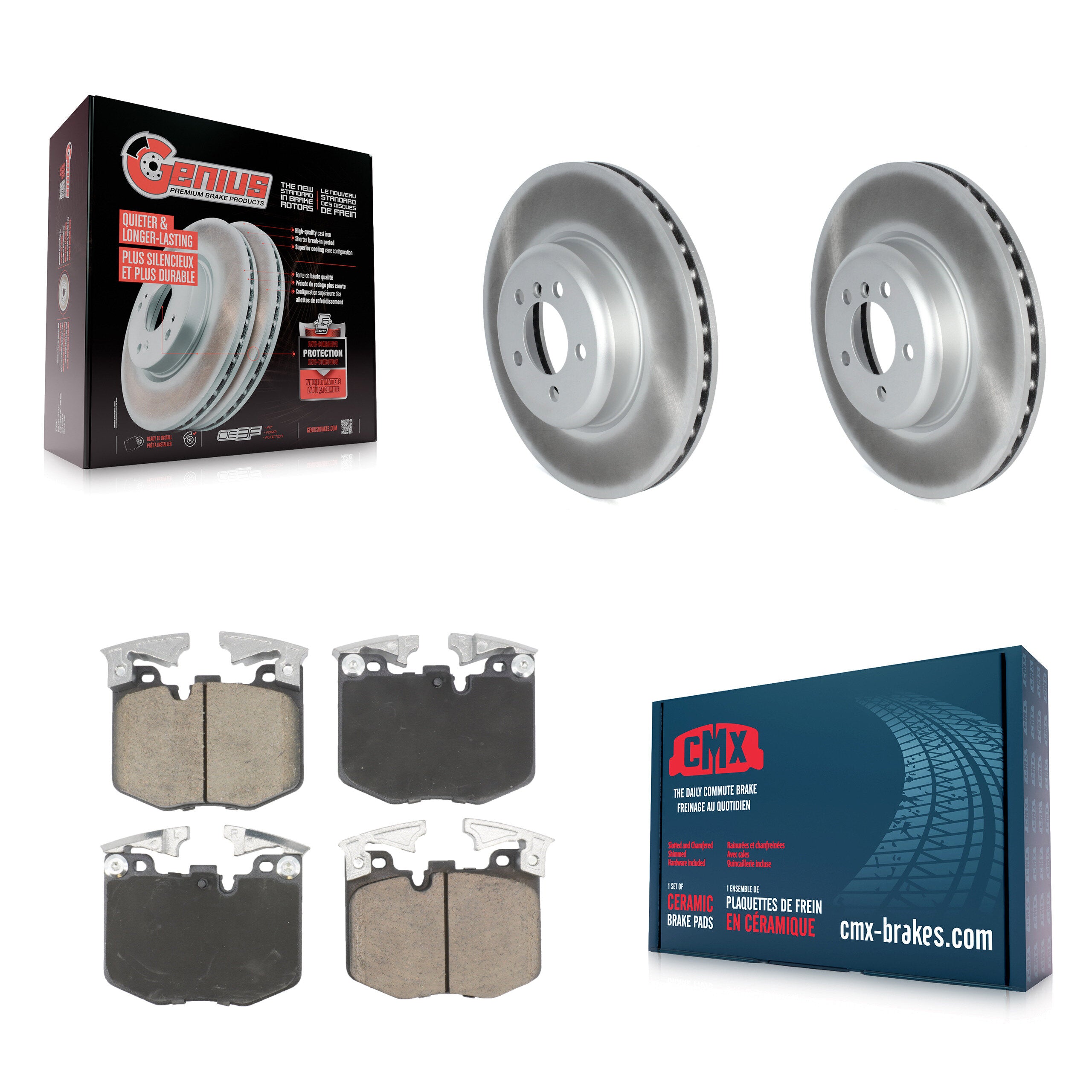 Transit Auto KGC-102585 Disc Brake Kit for 2019 BMW 330i - Front