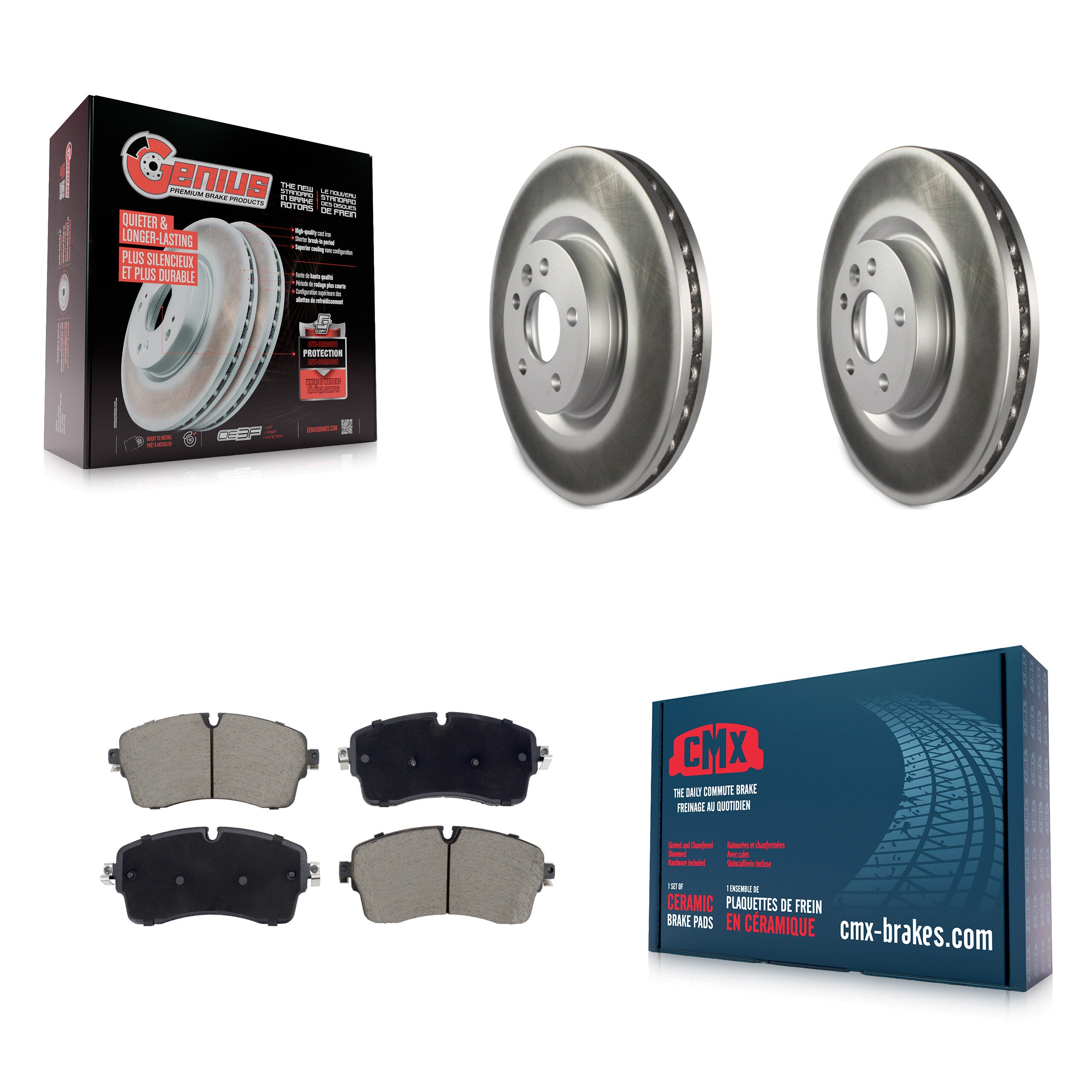 Transit Auto KGC-102587 Disc Brake Kit for 2018-2020 Jaguar E-Pace - Front