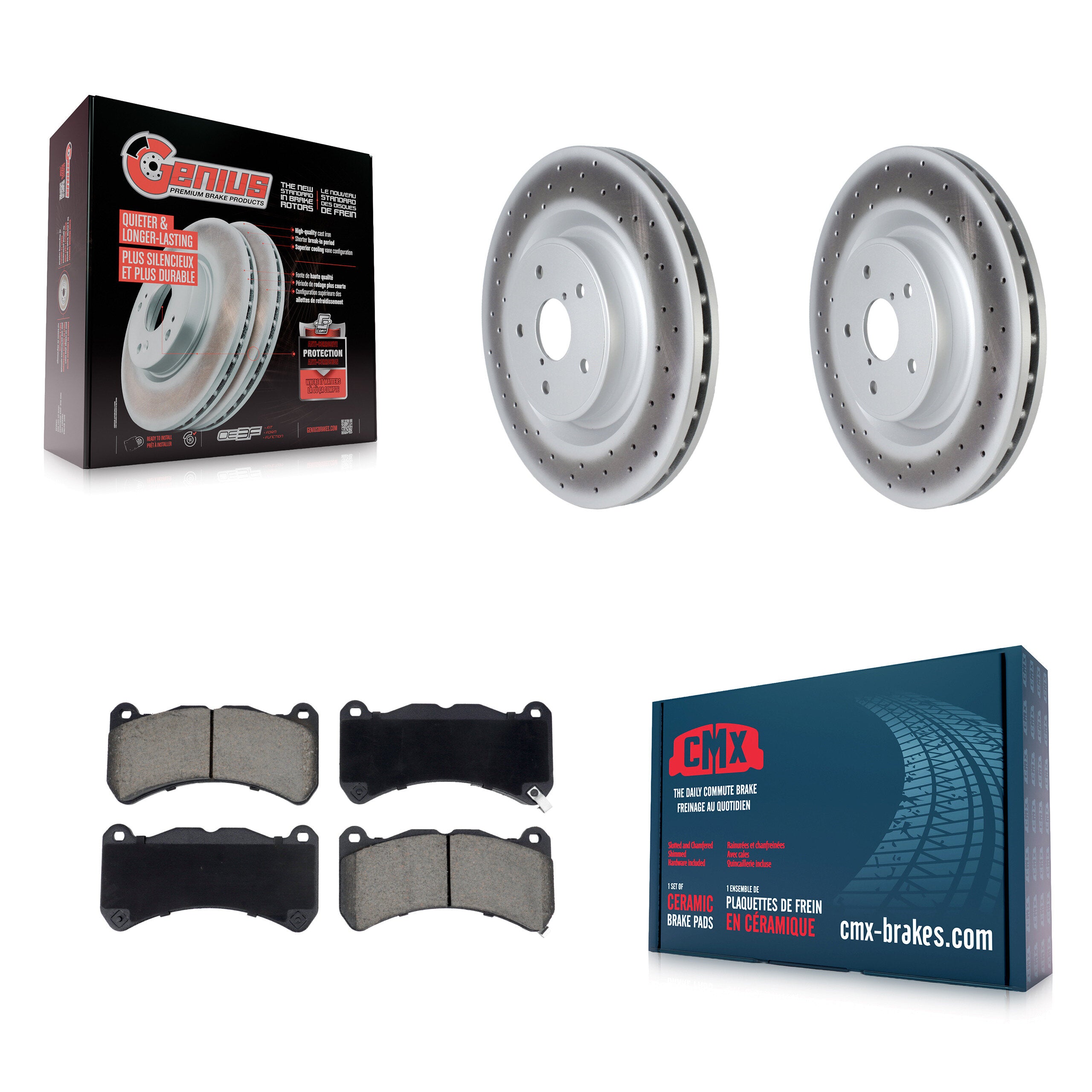 Transit Auto KGC-102588 Disc Brake Kit for 2018-2020 Subaru WRX STI - Front