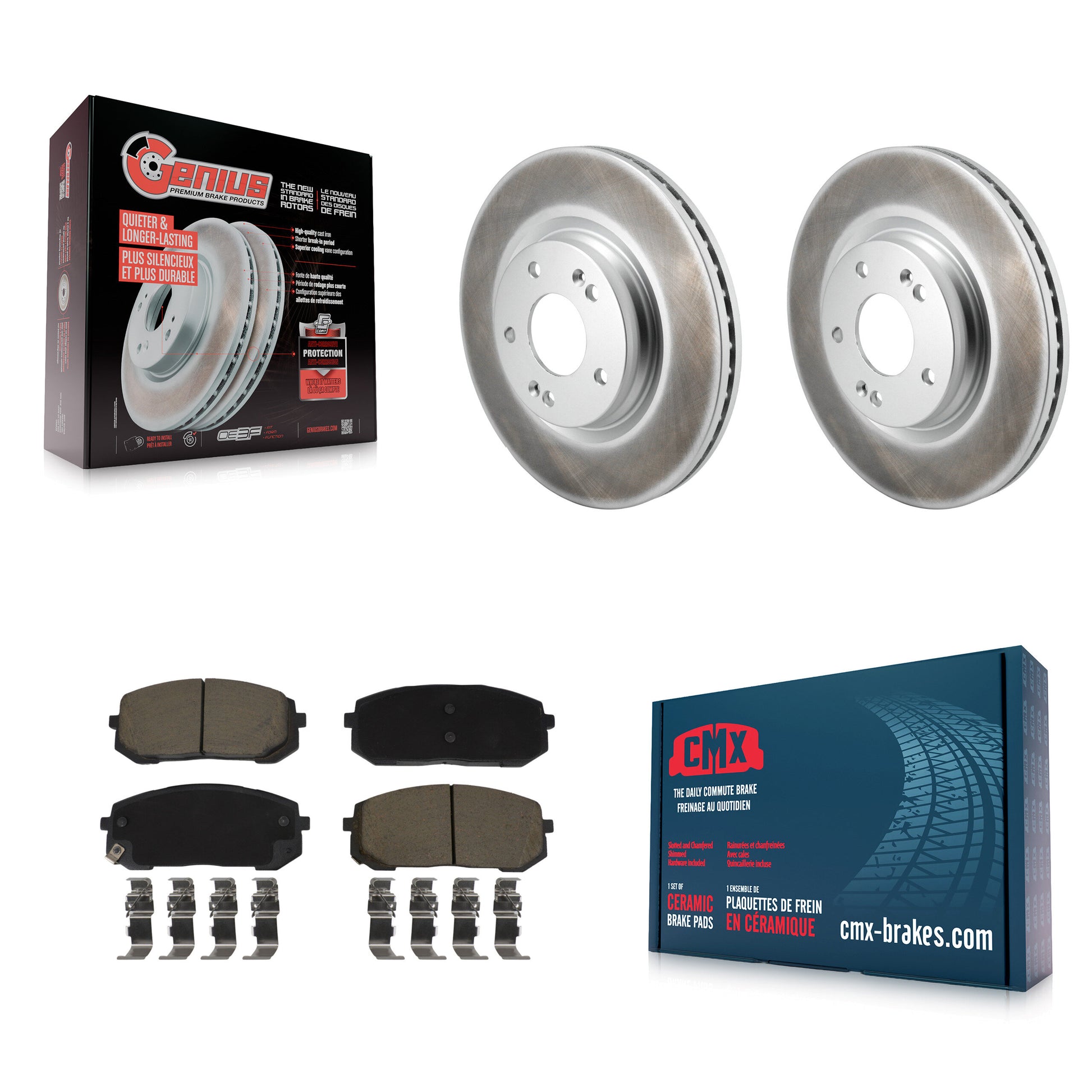 Transit Auto KGC-102596 Disc Brake Kit for 2020-2025 Hyundai Elantra, Hyundai Sonata and More - Front
