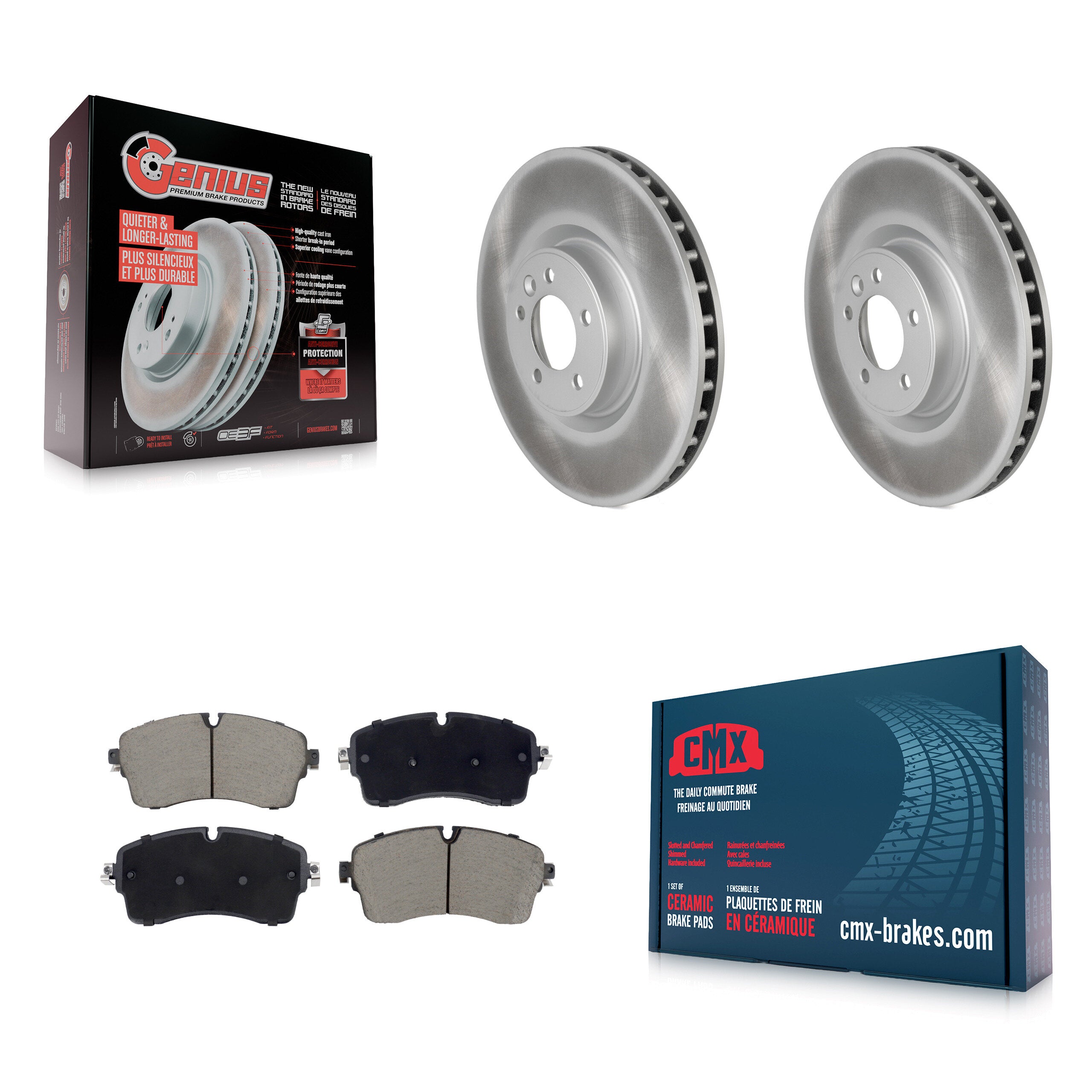 Transit Auto KGC-102607 Disc Brake Kit for 2022 Land Rover Defender 110, Land Rover Defender 90 - Front