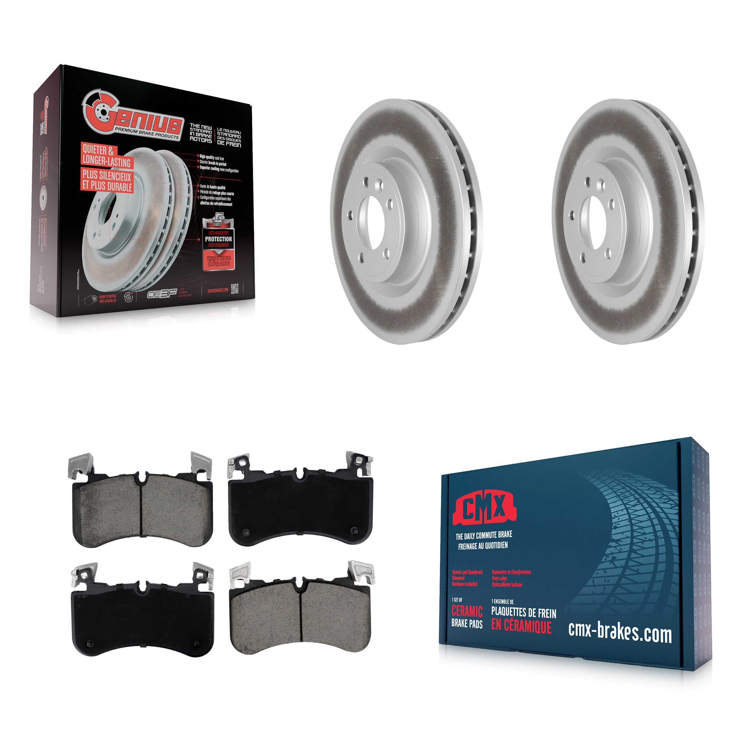 Transit Auto KGC-102608 Disc Brake Kit for 2018-2022 Land Rover Range Rover, Land Rover Range Rover Sport, Land Rover Discovery - Front