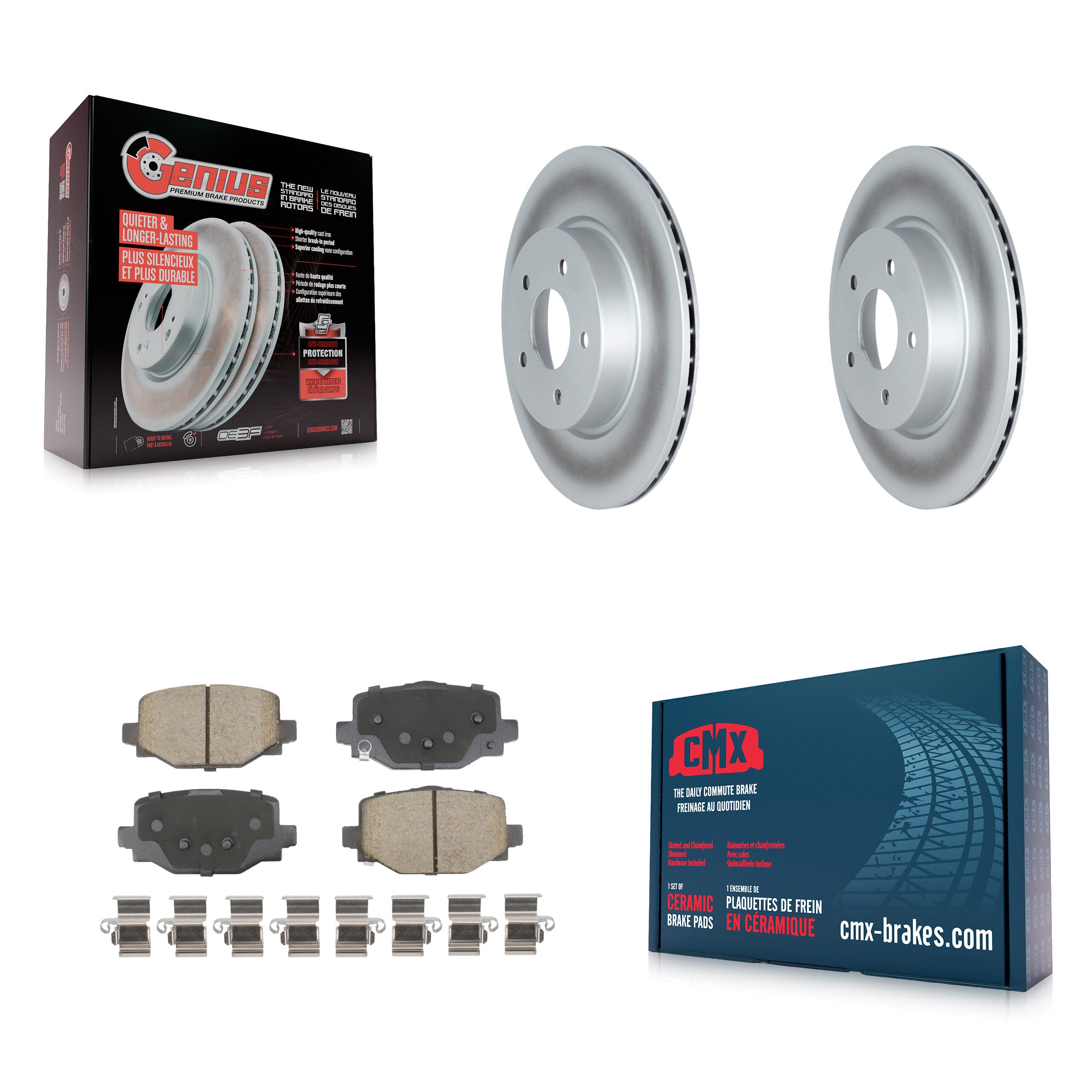 Transit Auto KGC-102621 Disc Brake Kit for 2019-2024 INFINITI QX55, INFINITI QX50 - Rear