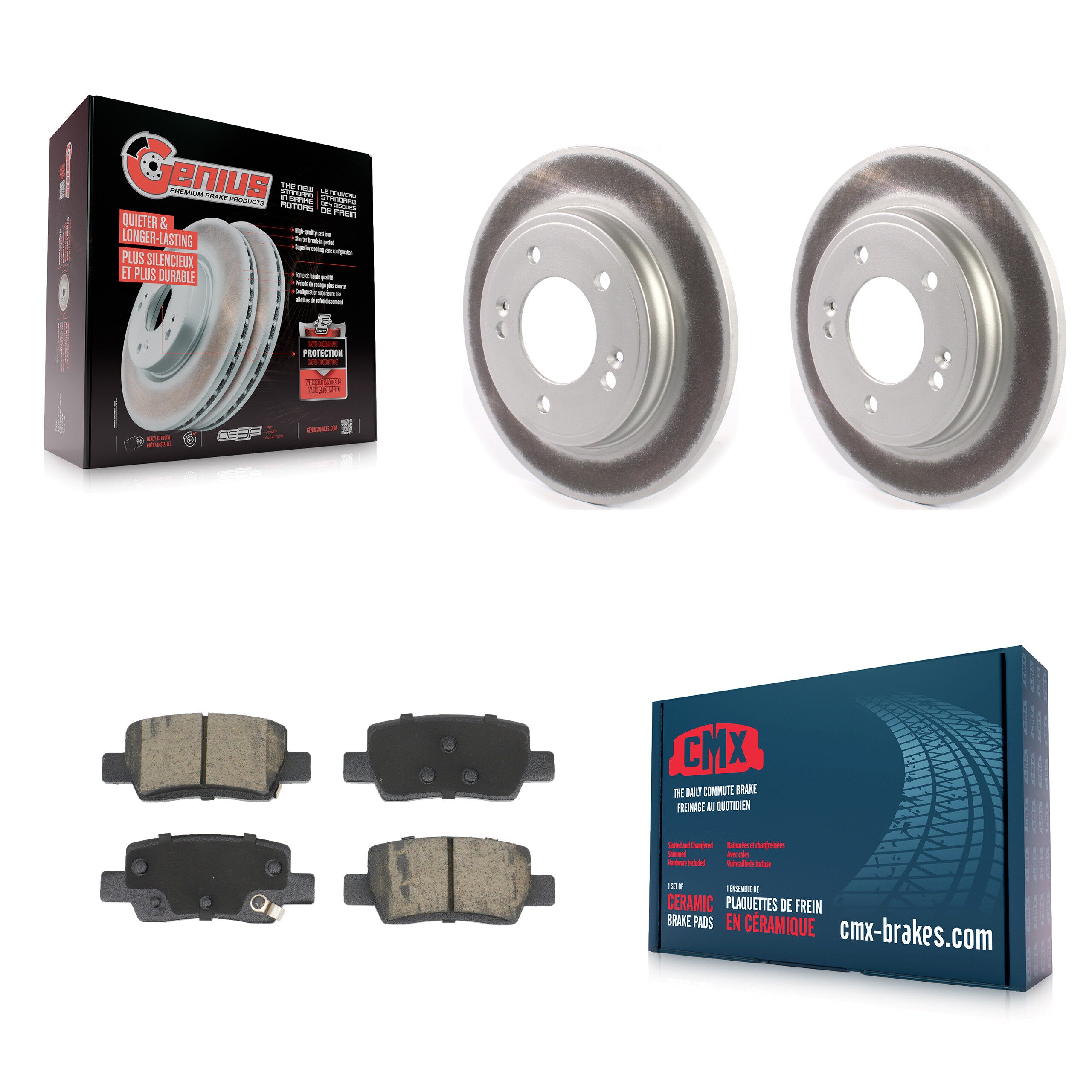 Transit Auto KGC-102631 Disc Brake Kit for 2021-2024 Hyundai Elantra - Rear