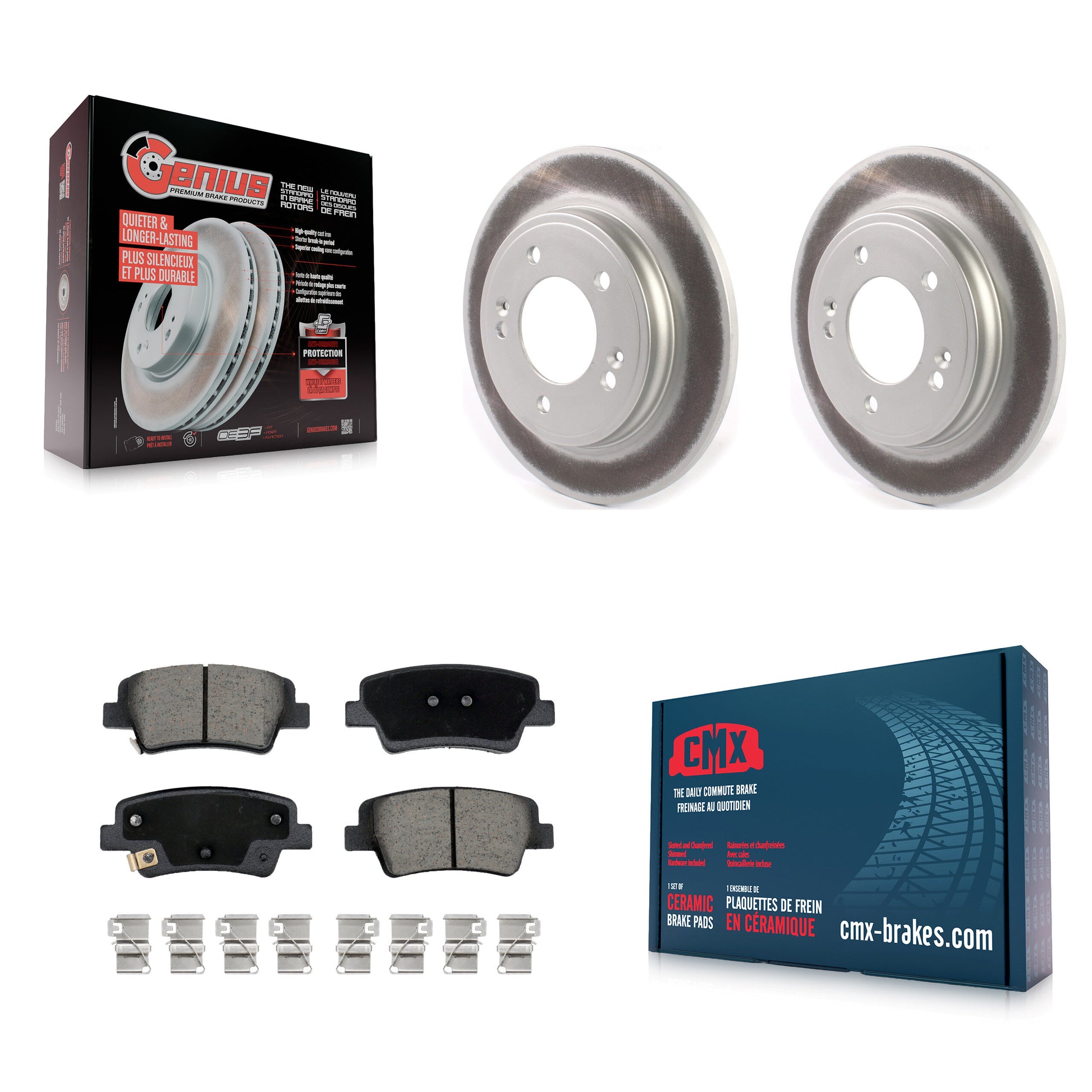 Transit Auto KGC-102632 Disc Brake Kit for 2021-2024 Kia Niro, Hyundai Elantra - Rear