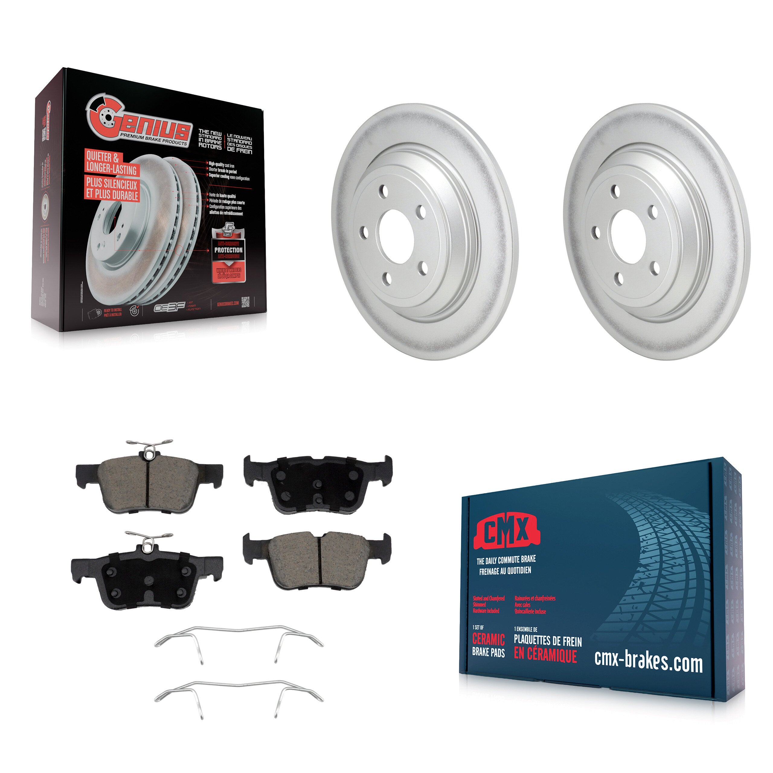 Transit Auto KGC-102636 Disc Brake Kit for 2020-2023 Ford Bronco Sport, Ford Escape, Lincoln Corsair - Rear