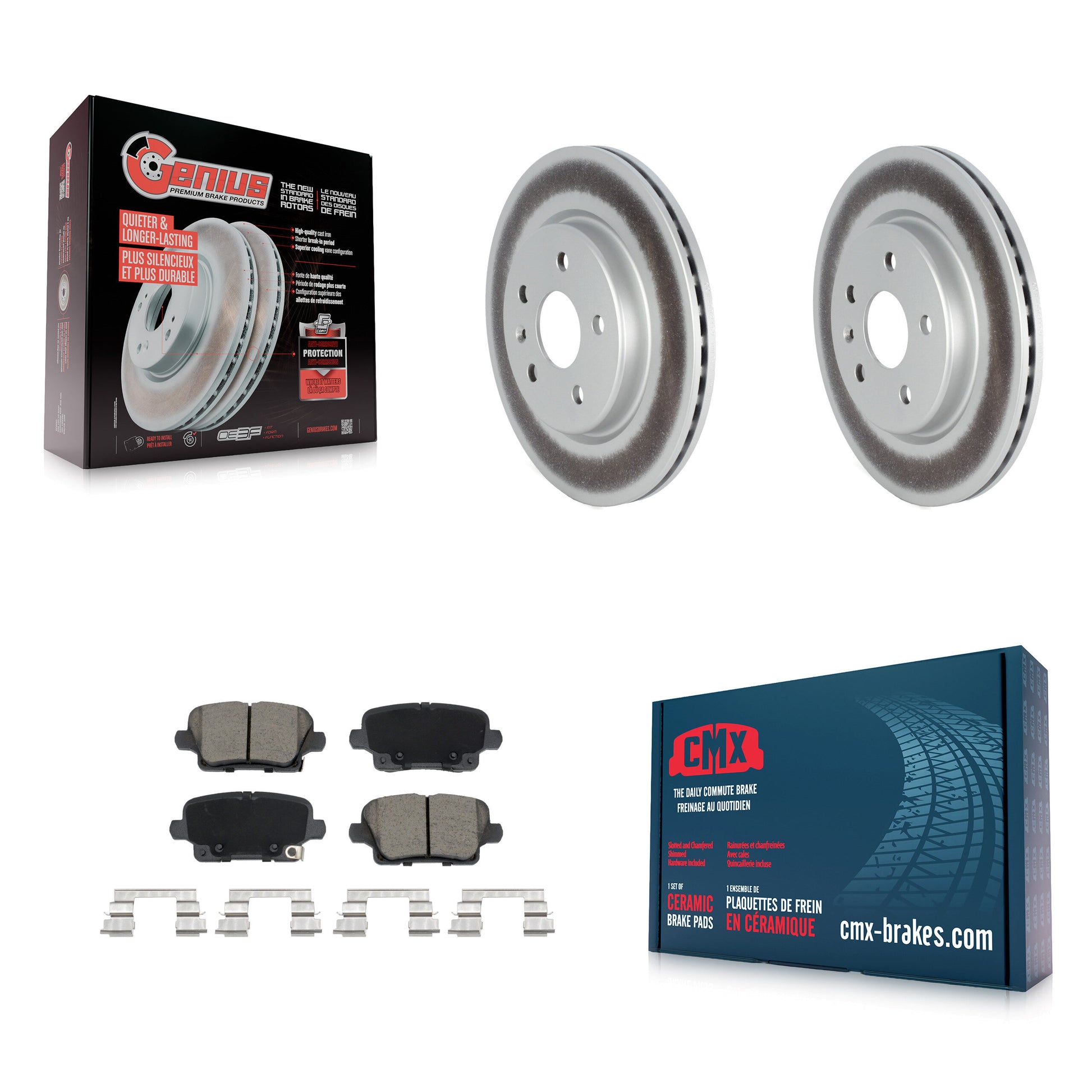 Transit Auto KGC-102647 Disc Brake Kit for 2019-2024 Buick Envision, Cadillac XT4 - Rear