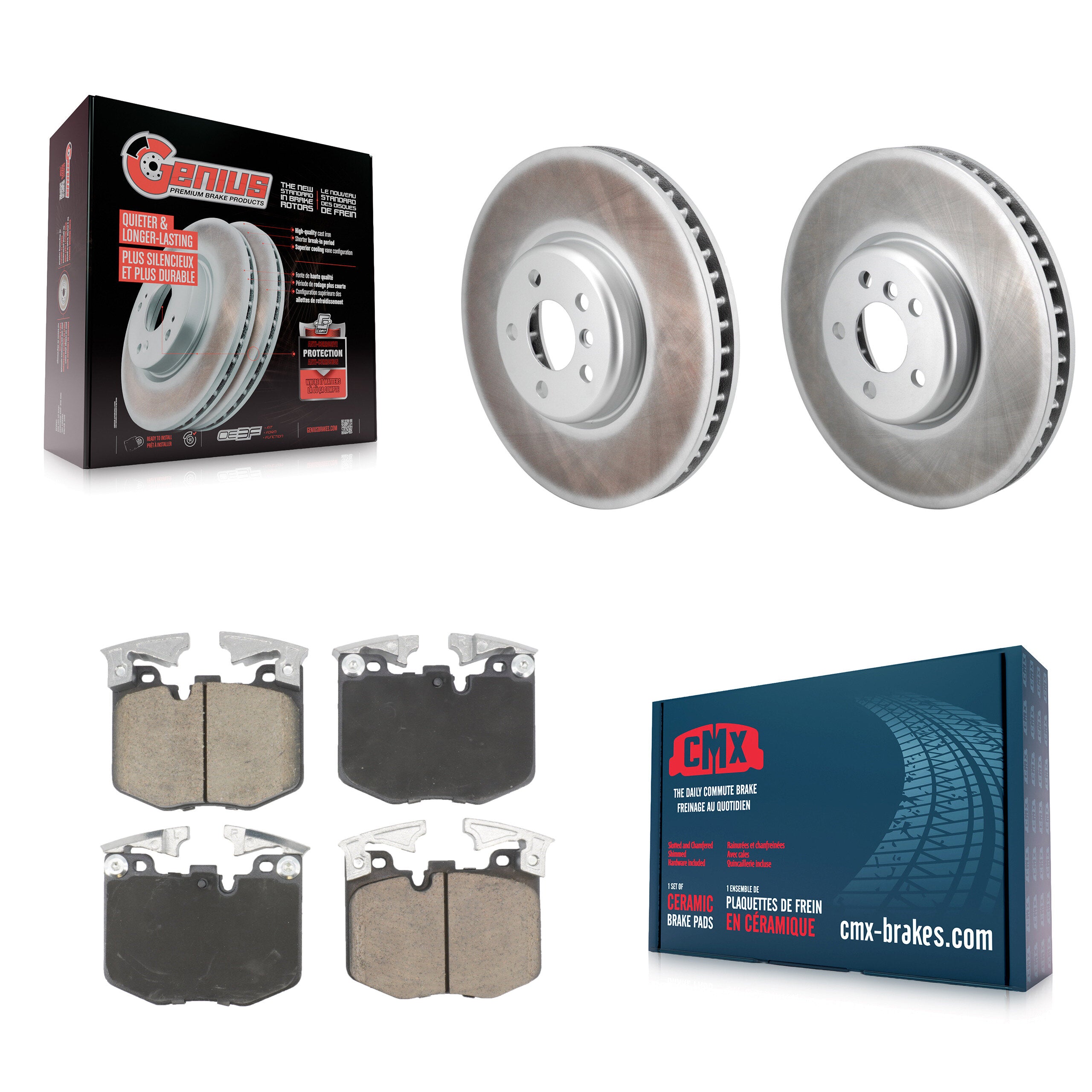 Transit Auto KGC-102662 Disc Brake Kit for 2016-2023 Toyota GR Supra, BMW 230i and More - Front