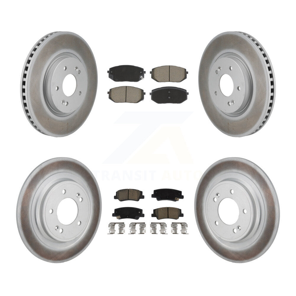 Transit Auto KGC-102667 Disc Brake Kit for 2022-2024 Kia Sportage, Hyundai Tucson - Front and Rear