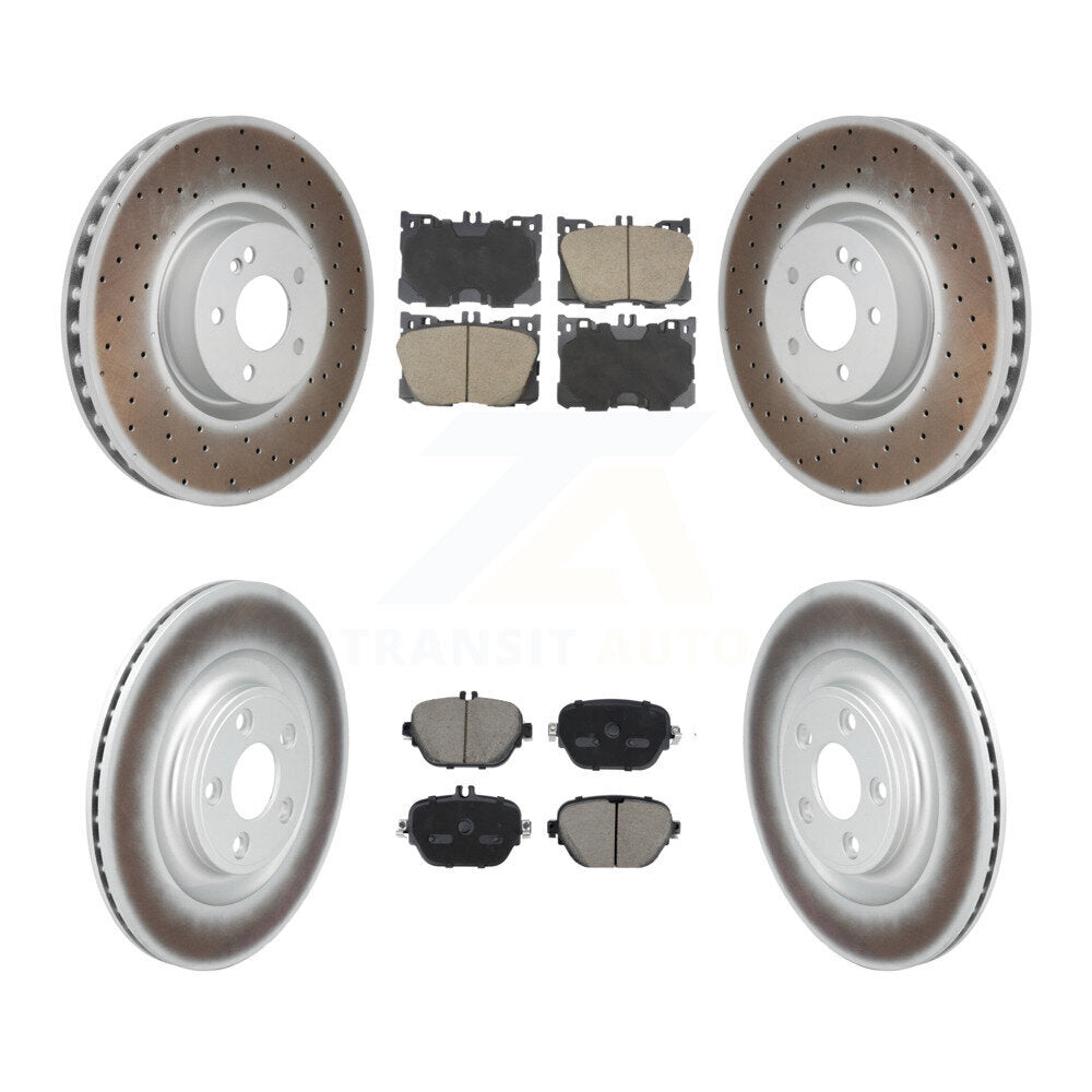 Transit Auto KGC-102681 Disc Brake Kit for 2017-2022 Mercedes-Benz E450, Mercedes-Benz E53 AMG and More - Front and Rear