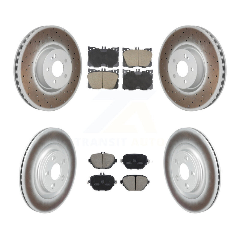 Transit Auto KGC-102681 Disc Brake Kit for 2017-2022 Mercedes-Benz E450, Mercedes-Benz E53 AMG and More - Front and Rear