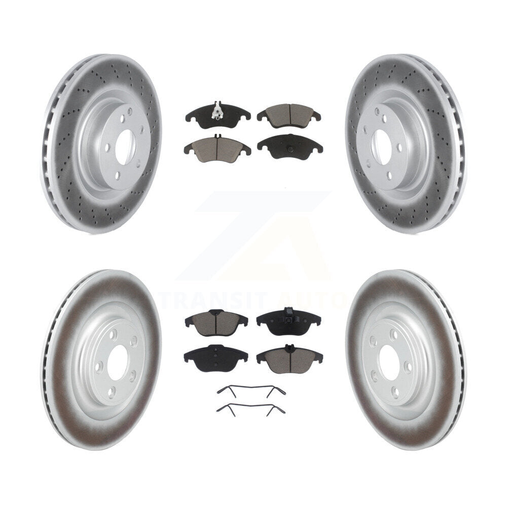 Transit Auto KGC-102701 Disc Brake Kit for 2017 Mercedes-Benz E400 - Front and Rear