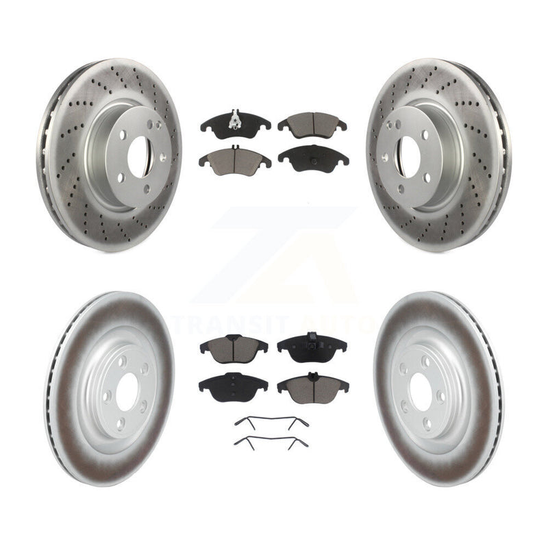 Transit Auto KGC-102703 Disc Brake Kit for 2017 Mercedes-Benz E400 - Front and Rear