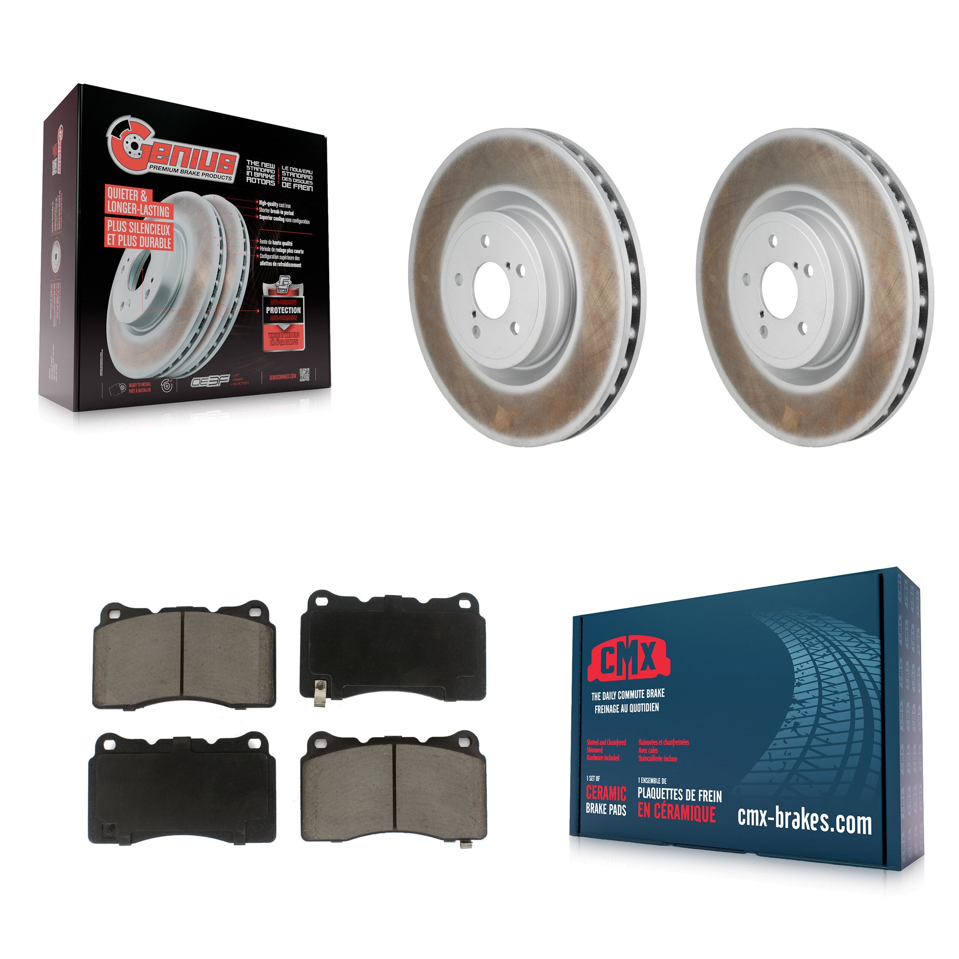 Transit Auto KGC-102752 Disc Brake Kit for 2004-2020 Toyota 86, Subaru BRZ, Subaru Impreza - Front