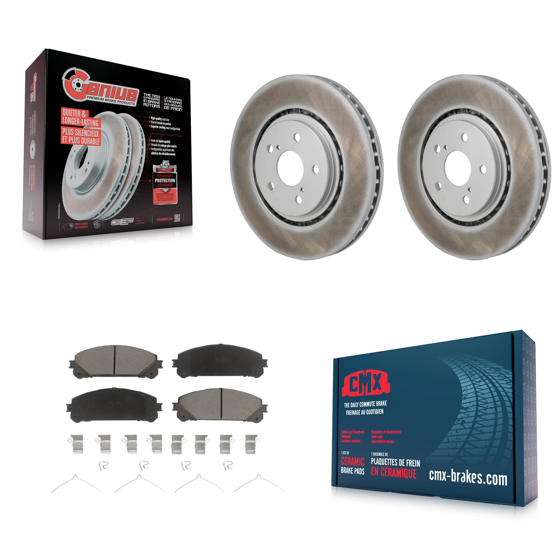 Transit Auto KGC-102761 Disc Brake Kit for 2021-2023 Lexus RZ450e, Subaru Solterra and More - Front