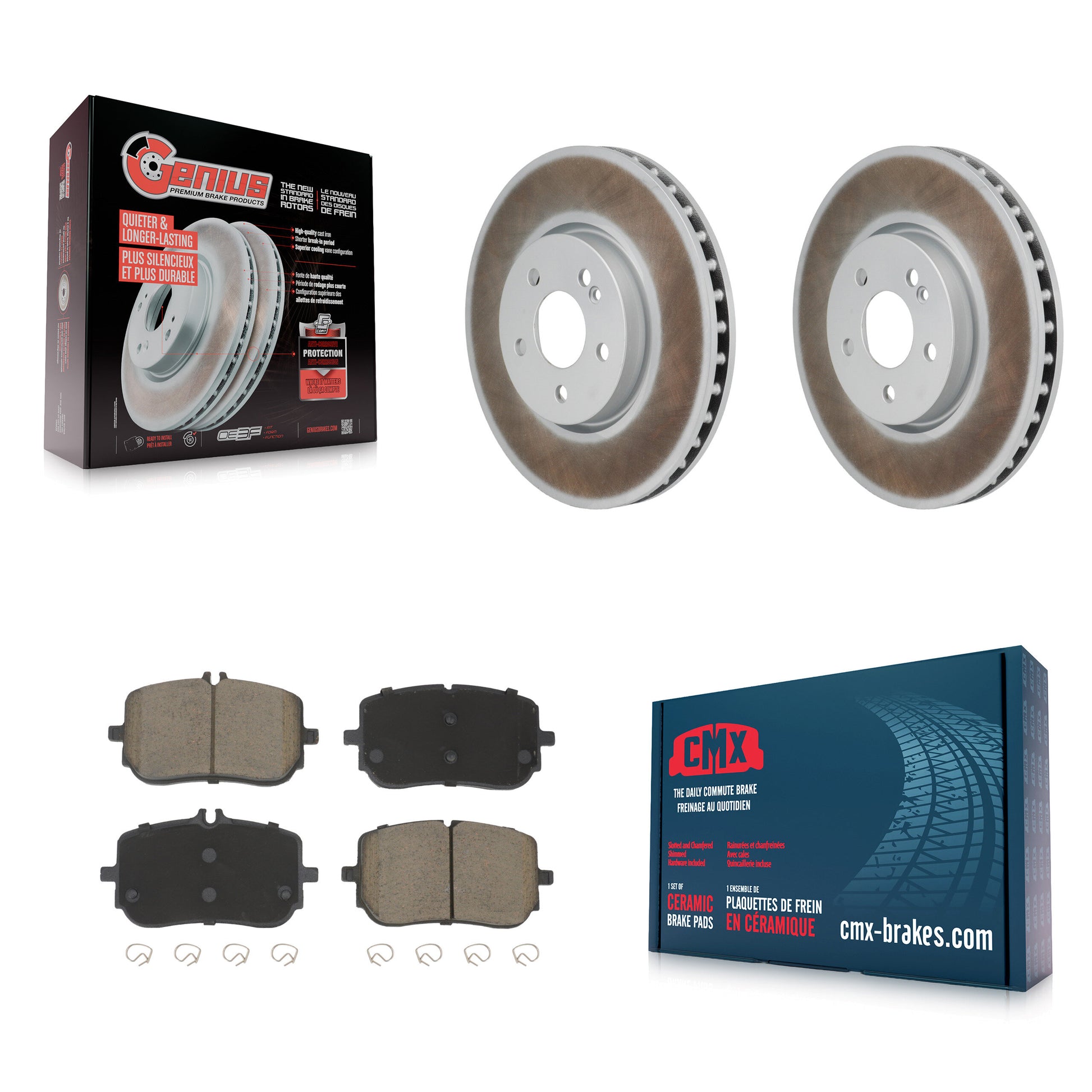 Transit Auto KGC-102769 Disc Brake Kit for 2019-2023 Mercedes-Benz CLA250, Mercedes-Benz A220 - Front