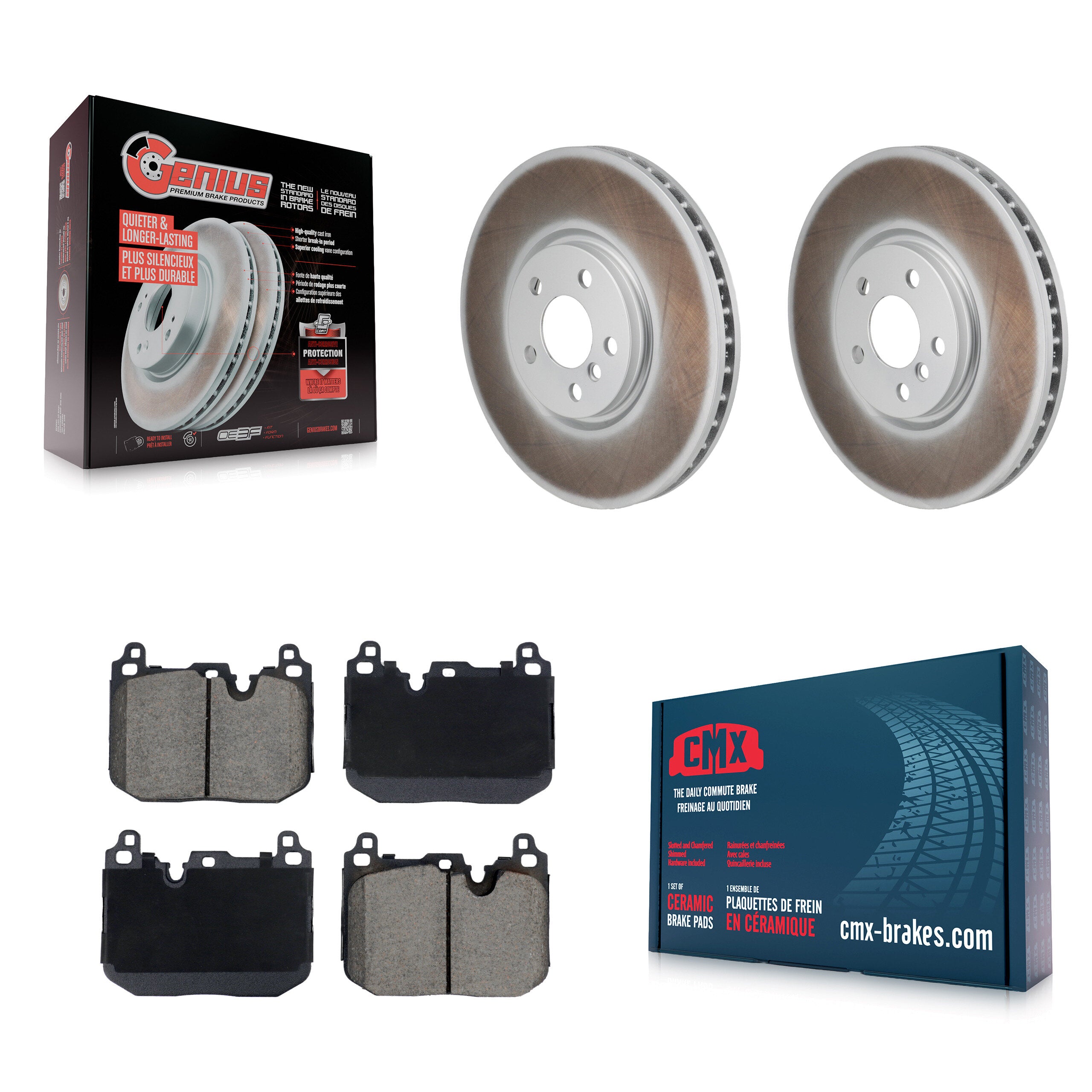 Transit Auto KGC-102773 Disc Brake Kit for 2017-2020 Mini Cooper Countryman, Mini Cooper, Mini Cooper Clubman - Front