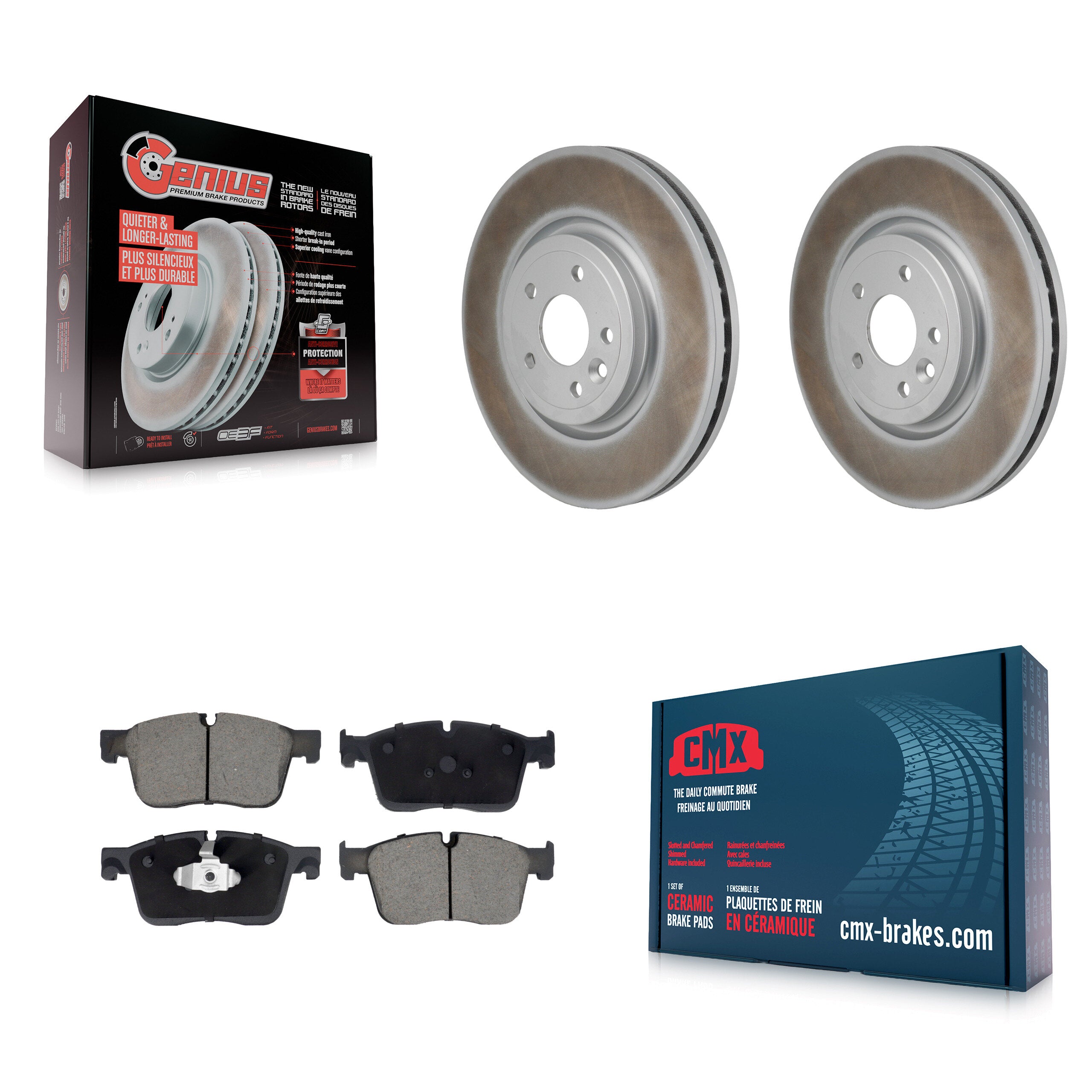 Transit Auto KGC-102786 Disc Brake Kit for 2016-2019 Jaguar XF - Front