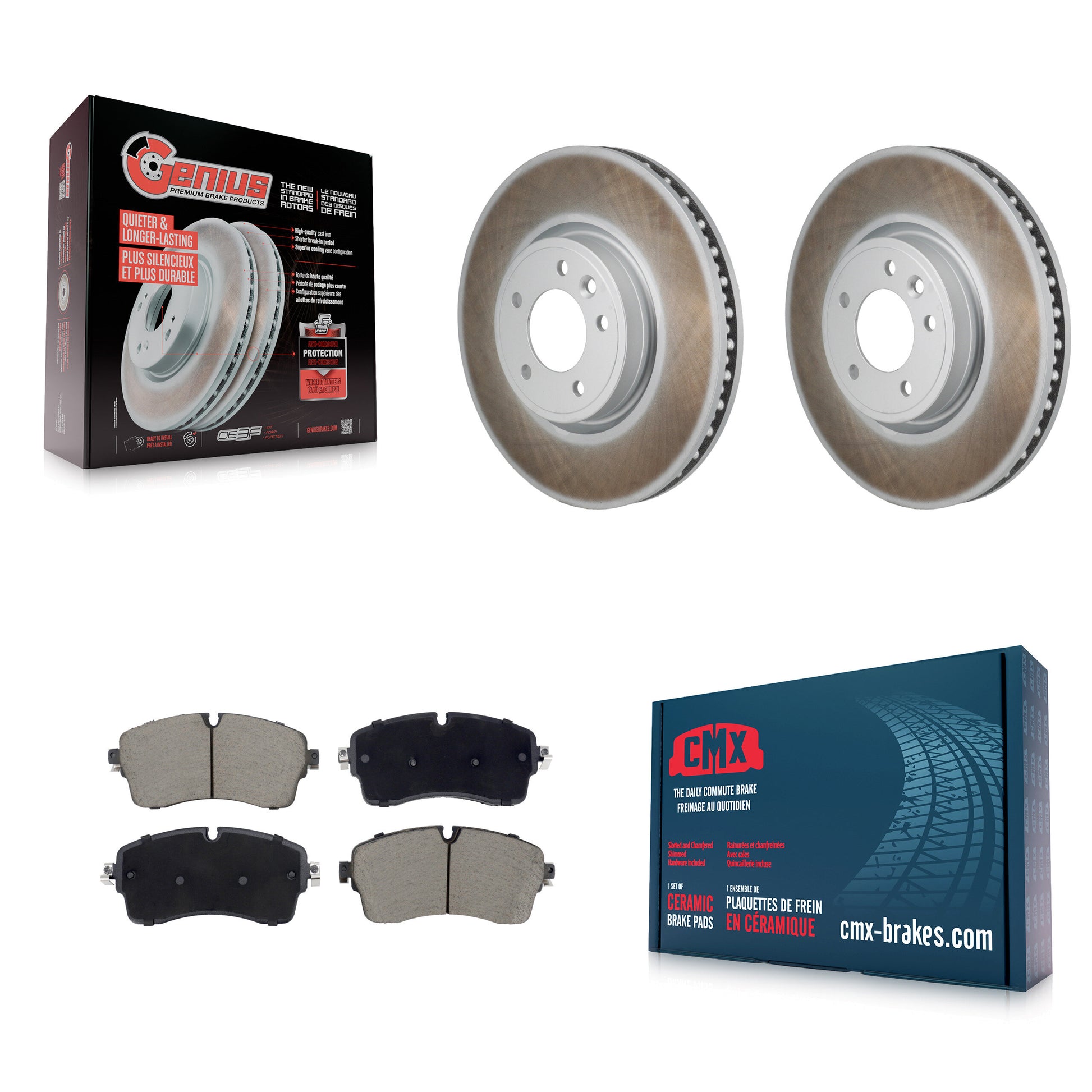 Transit Auto KGC-102790 Disc Brake Kit for 2018-2020 Land Rover Discovery, Land Rover Range Rover - Front