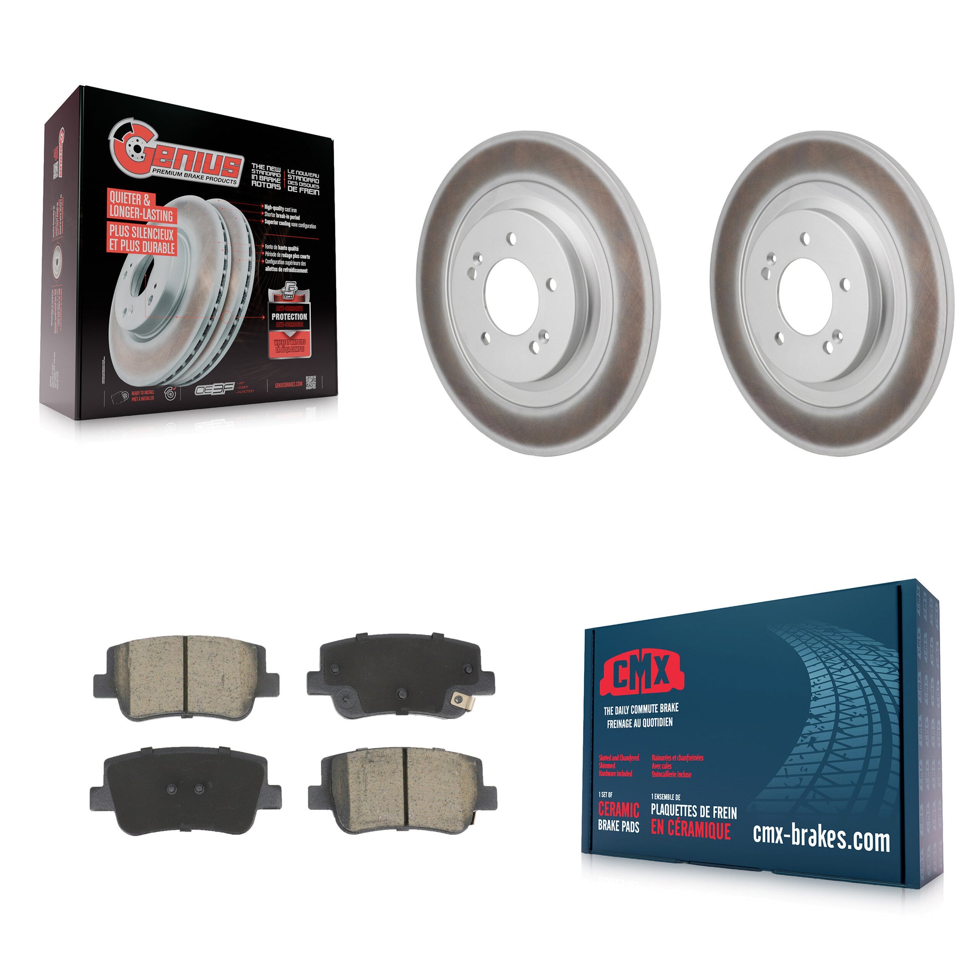 Transit Auto KGC-102808 Disc Brake Kit for 2021-2025 Kia K5, Hyundai Sonata - Rear