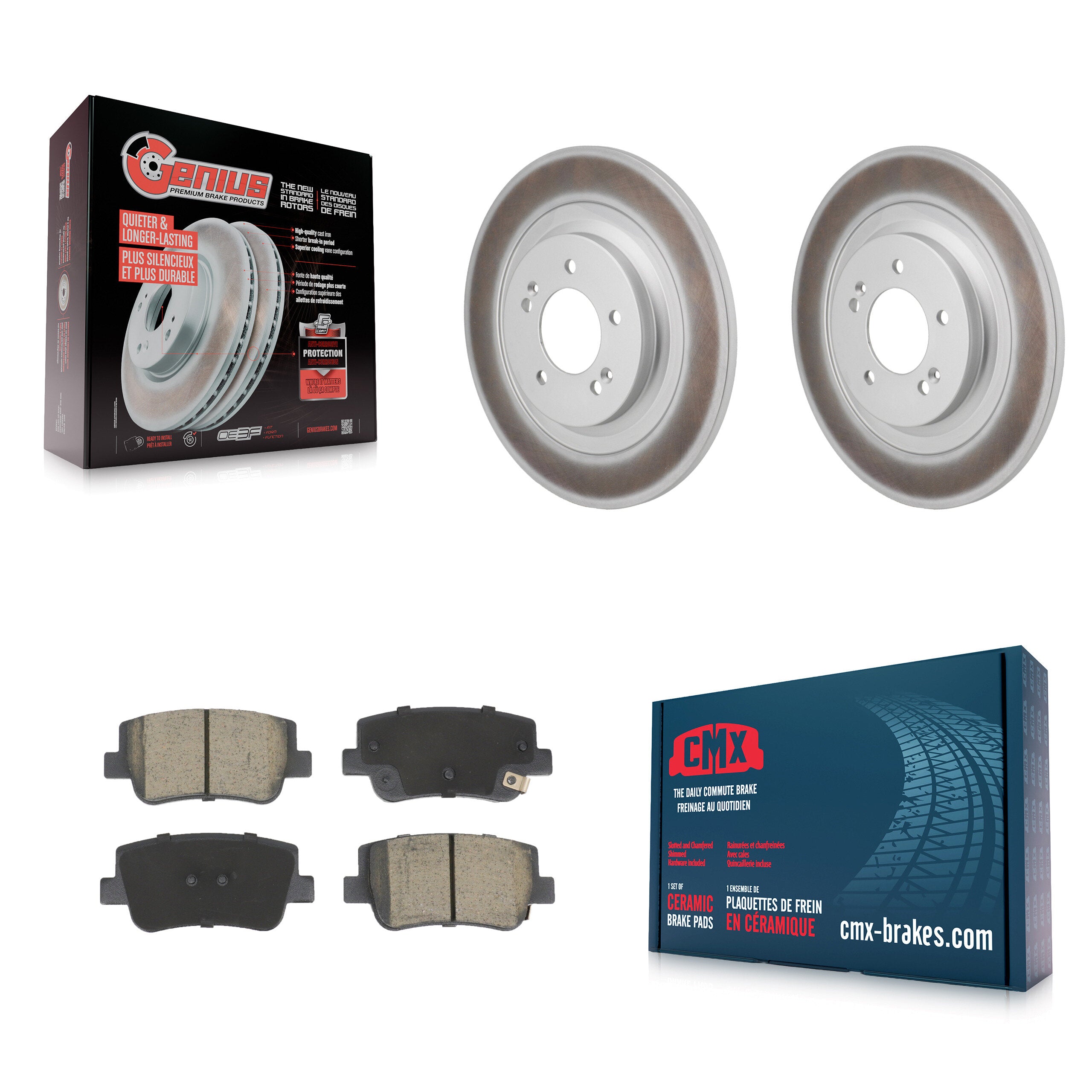 Transit Auto KGC-102808 Disc Brake Kit for 2021-2025 Kia K5, Hyundai Sonata - Rear