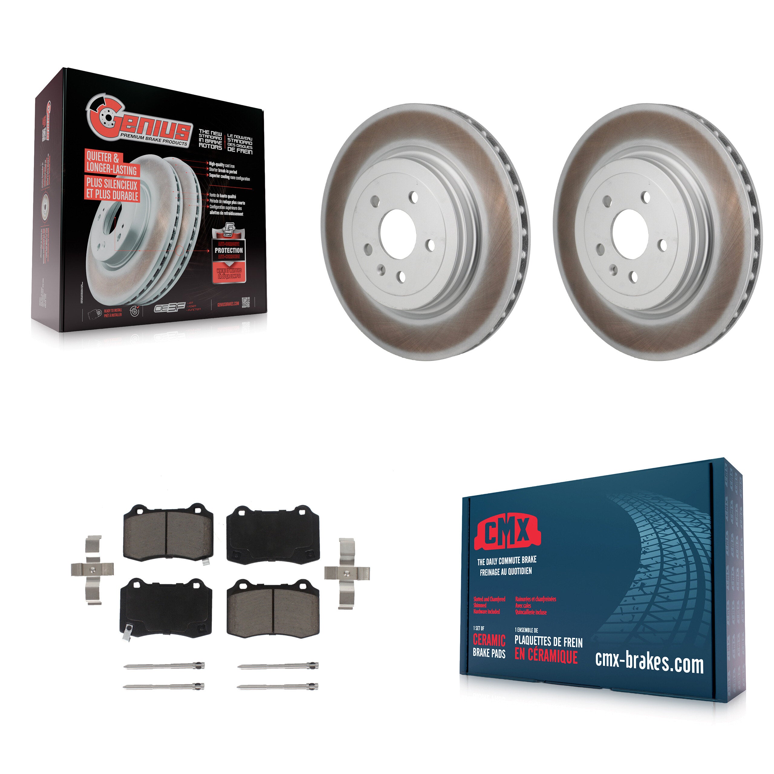 Transit Auto KGC-102809 Disc Brake Kit for 2012-2016 Tesla S - Rear
