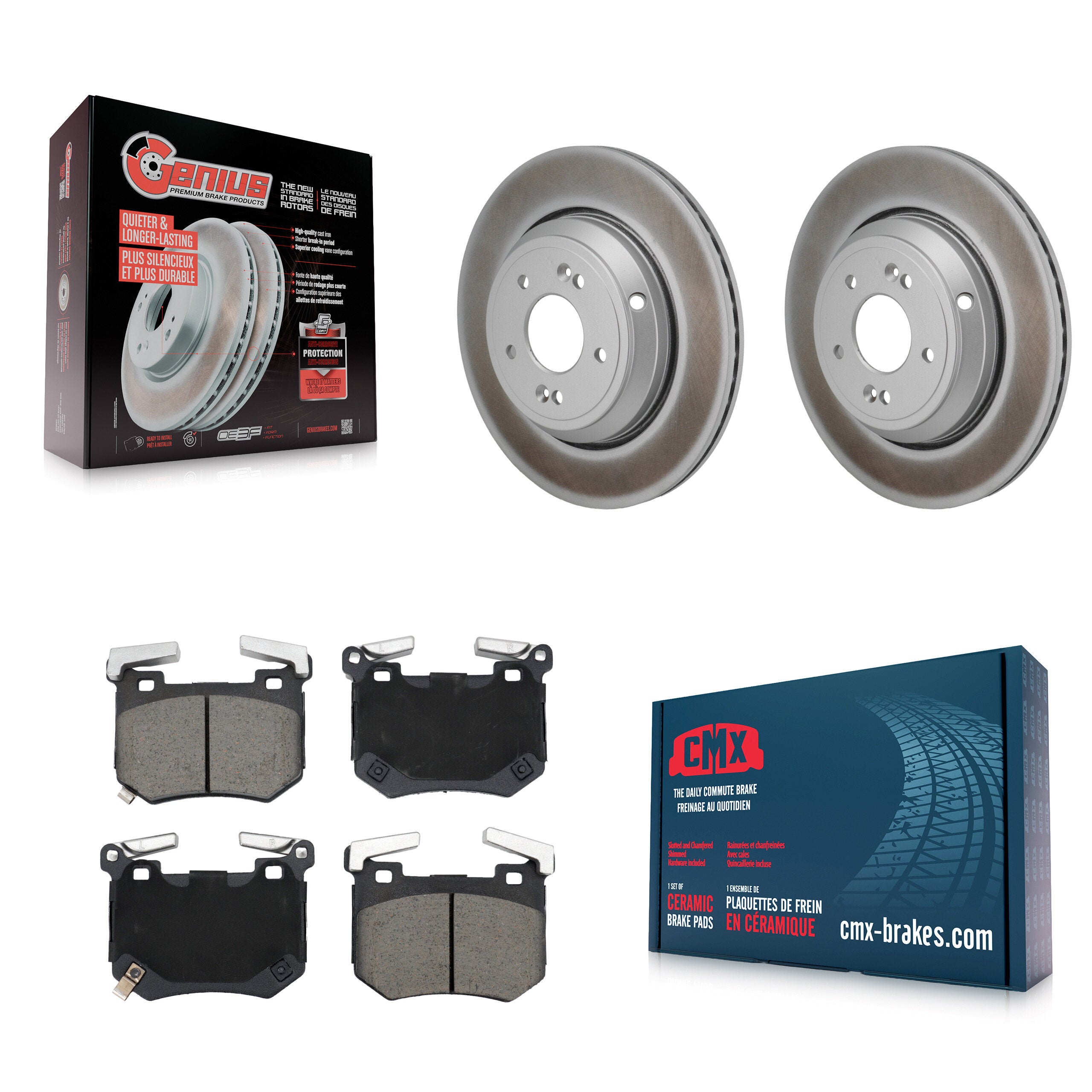 Transit Auto KGC-102826 Disc Brake Kit for 2022-2023 Genesis G70, Kia Stinger - Rear