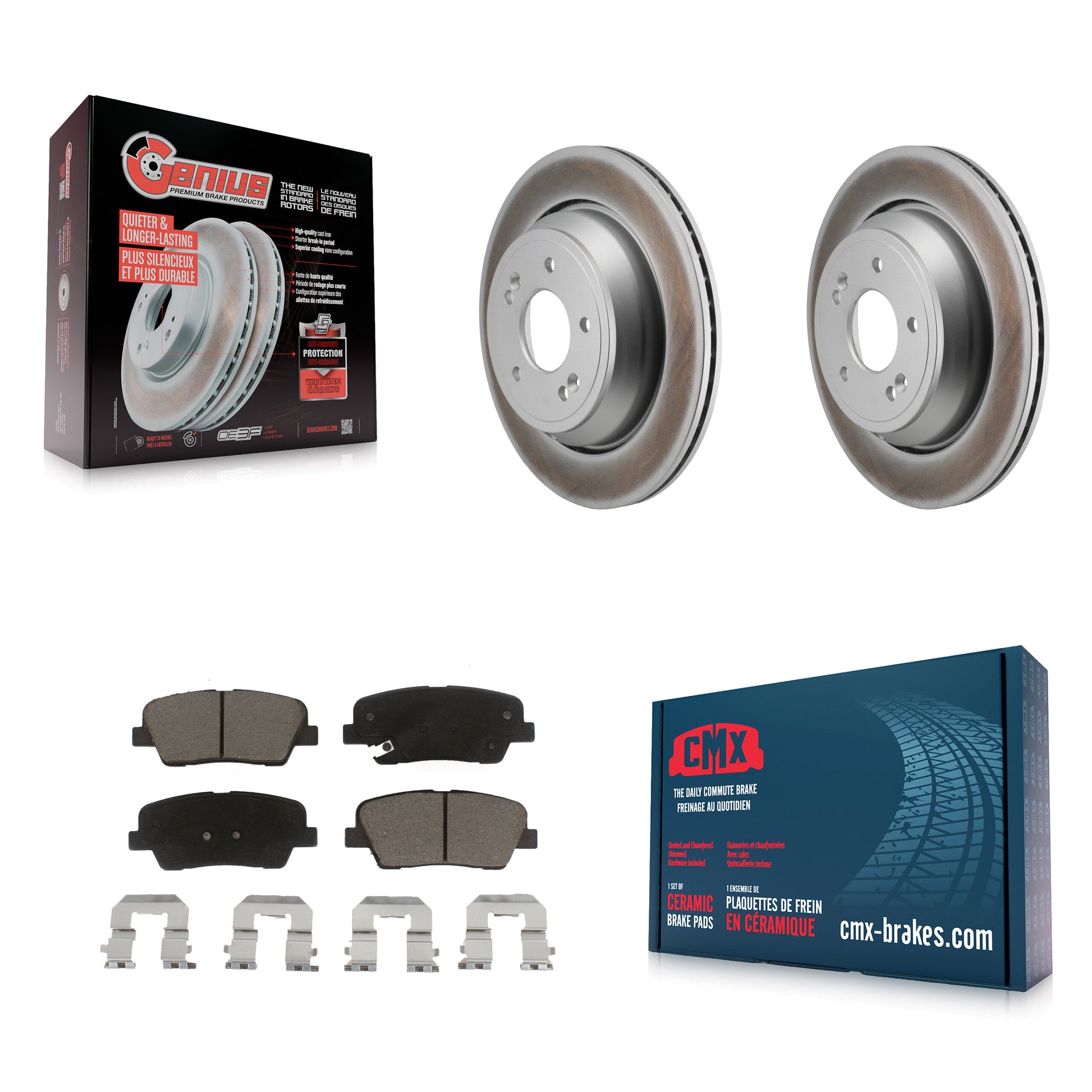Transit Auto KGC-102827 Disc Brake Kit for 2011-2017 Kia K900, Hyundai Equus - Rear