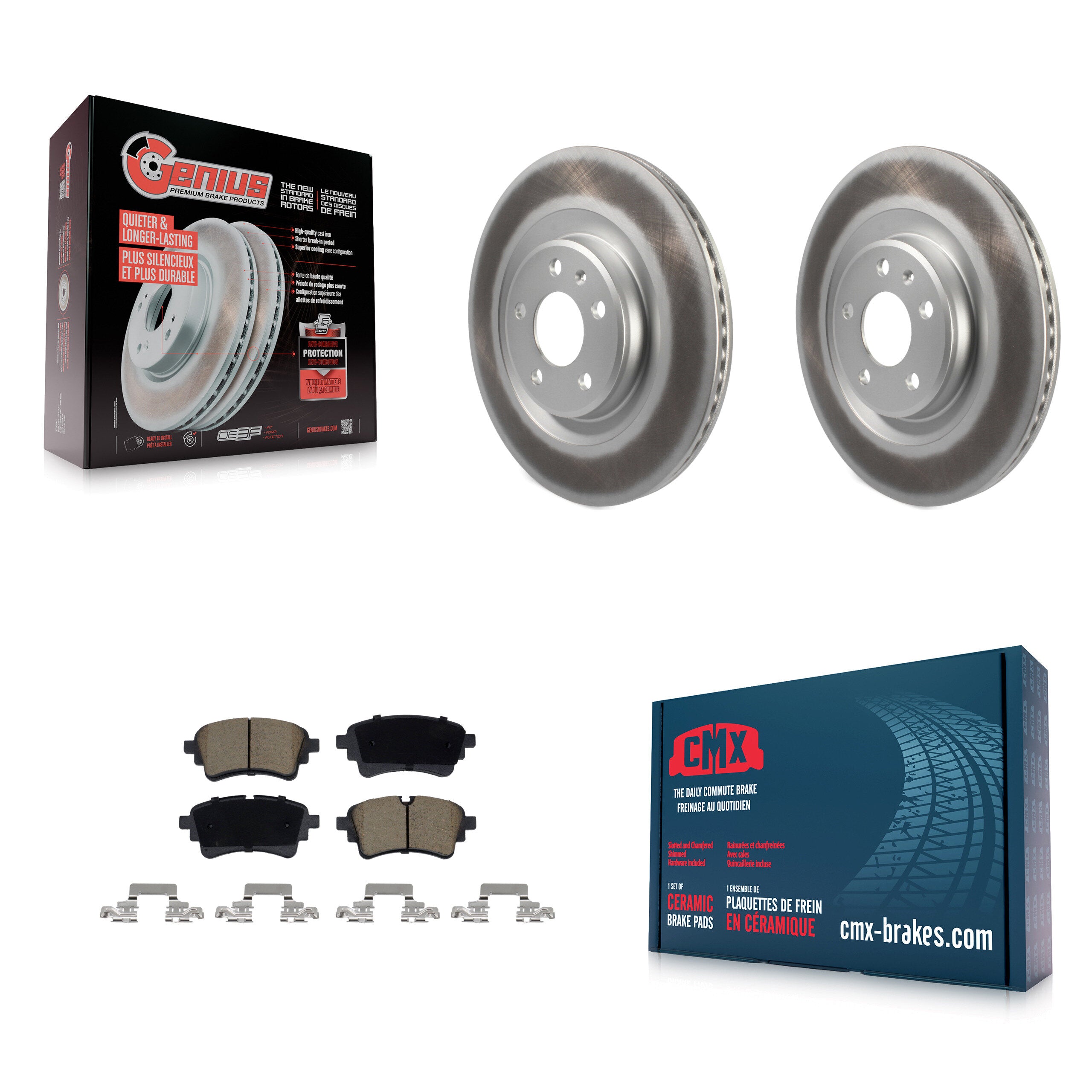 Transit Auto KGC-102835 Disc Brake Kit for 2020-2023 Audi A4 allroad, Audi A4 Quattro and More - Rear