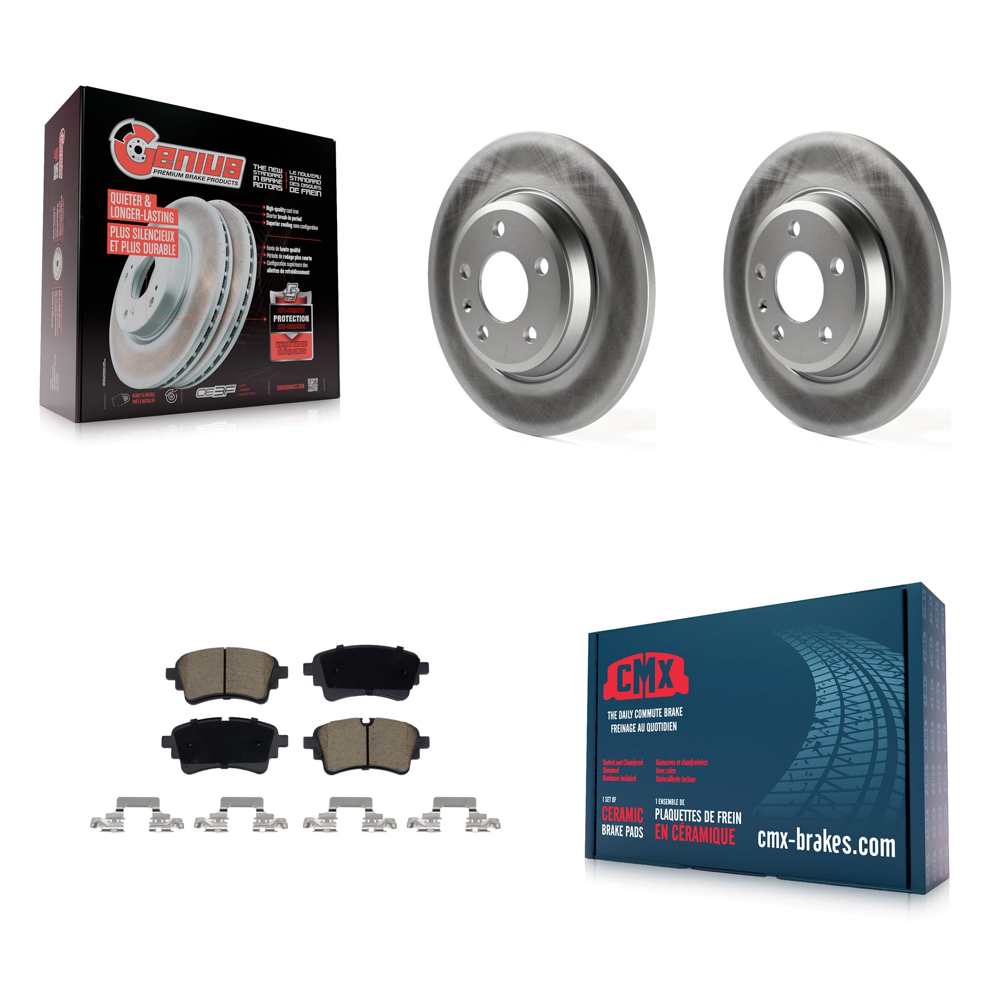 Transit Auto KGC-102836 Disc Brake Kit for 2021-2023 Audi A4 Quattro, Audi A5 Sportback - Rear