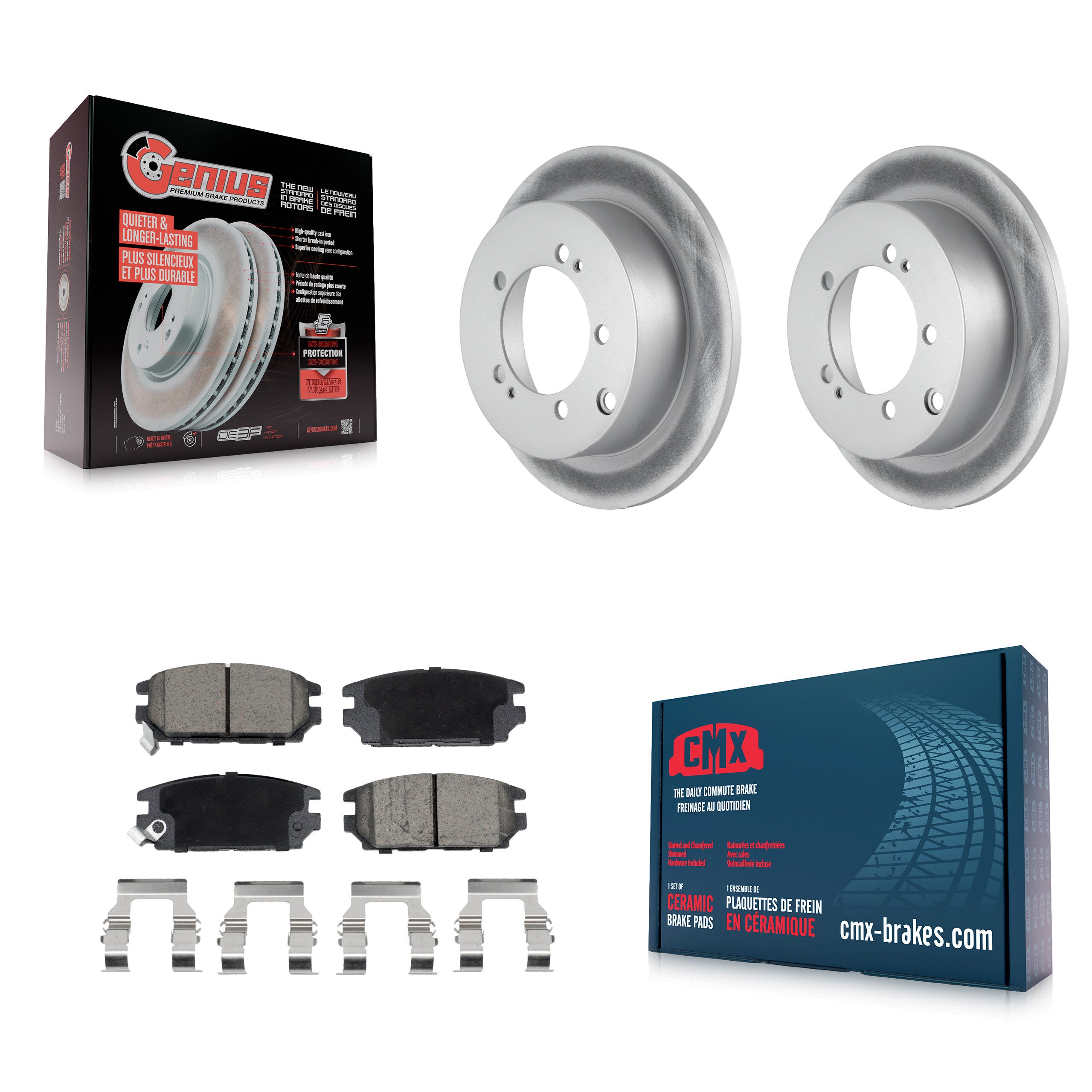 Transit Auto KGC-102837 Disc Brake Kit for 1995 Mitsubishi Eclipse - Rear