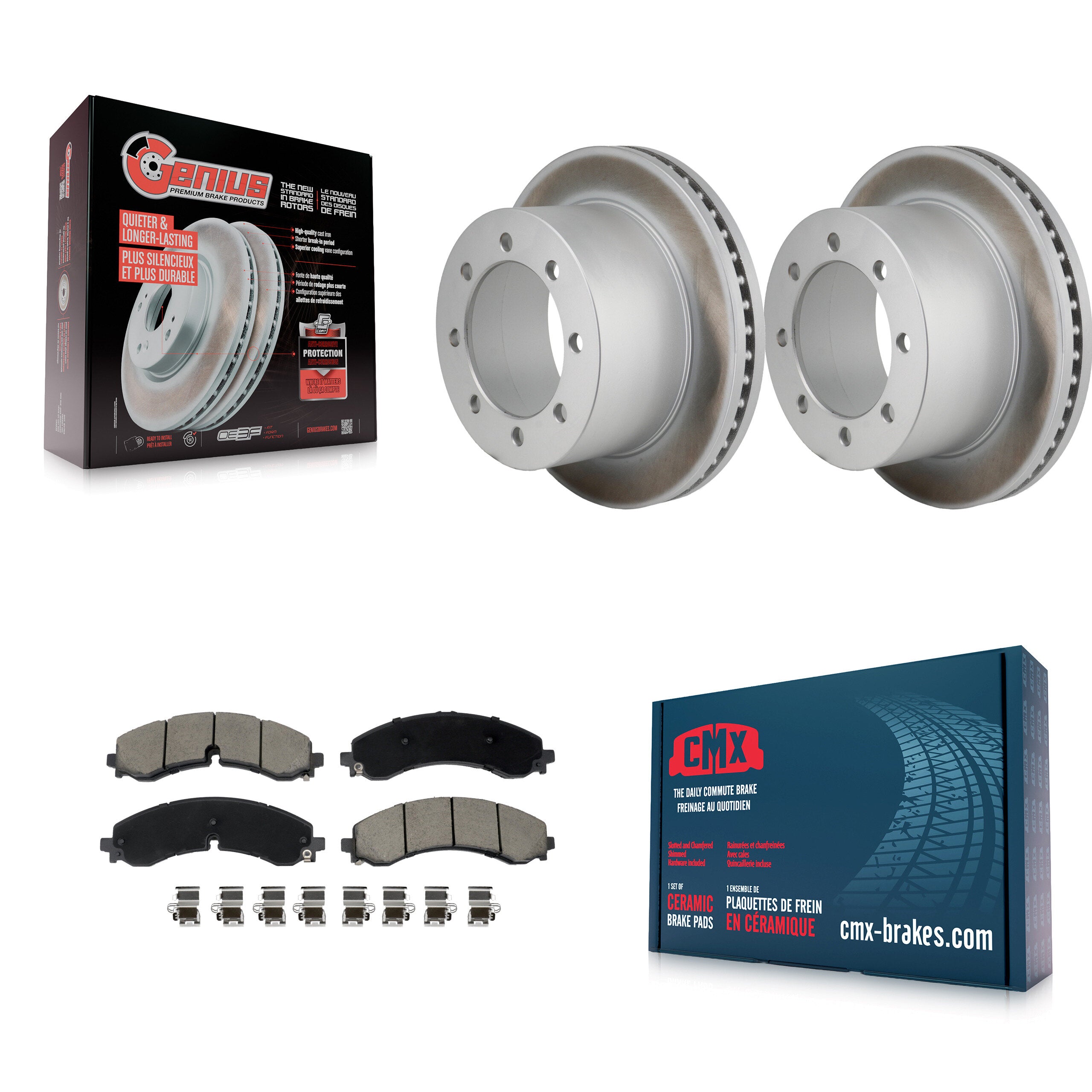 Transit Auto KGC-102846 Disc Brake Kit for 2020-2024 Chevrolet Silverado 3500 HD, GMC Sierra 3500 HD - Rear
