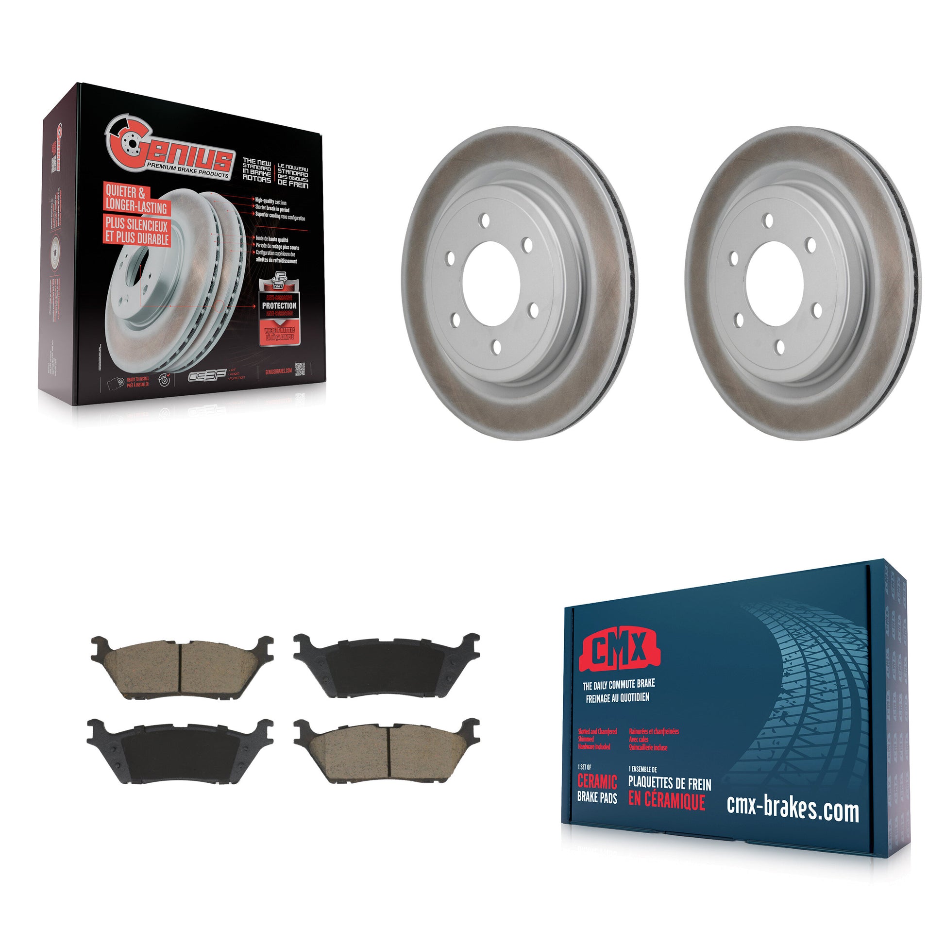 Transit Auto KGC-102852 Disc Brake Kit for 2021-2025 Ford F-150 Lightning, Ford Expedition and More - Rear