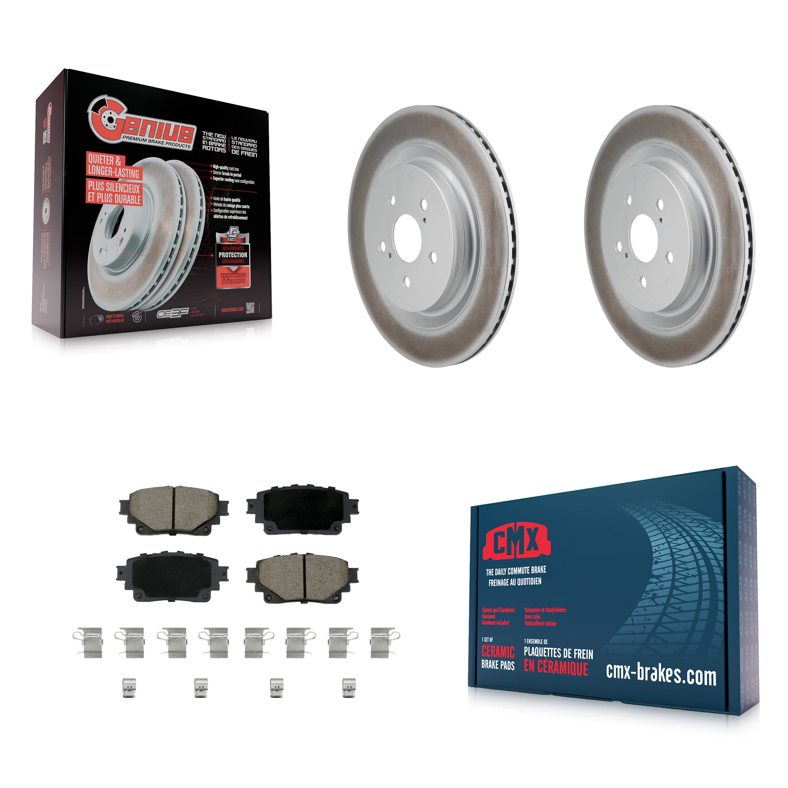 Transit Auto KGC-102855 Disc Brake Kit for 2020-2024 Lexus RX350, Lexus RX450h+ and More - Rear