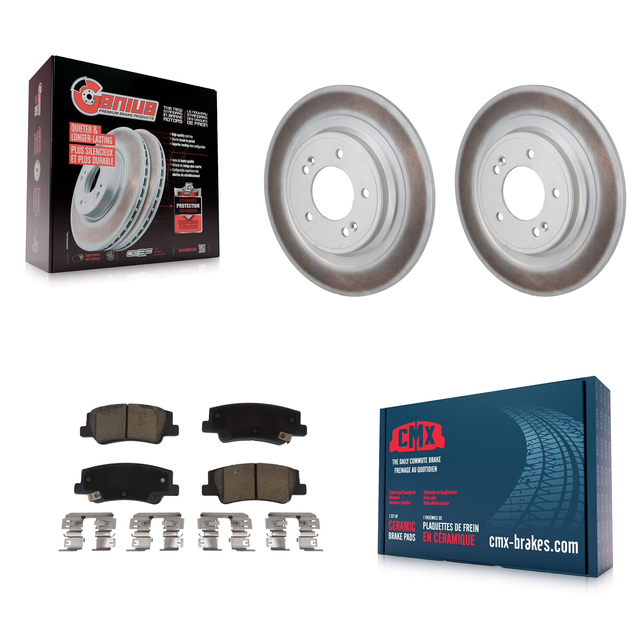 Transit Auto KGC-102859 Disc Brake Kit for 2022-2024 Kia Sportage, Hyundai Tucson - Rear