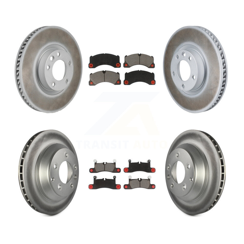 Transit Auto KGC-102895 Disc Brake Kit for 2011-2018 Porsche Cayenne, Volkswagen Touareg - Front and Rear