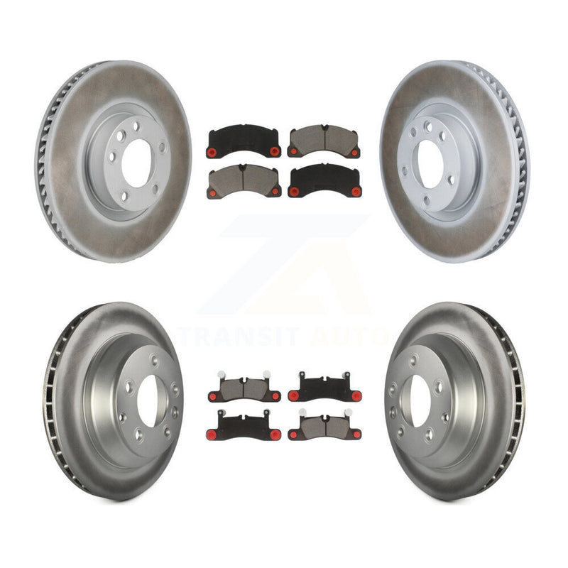 Transit Auto KGC-102895 Disc Brake Kit for 2011-2018 Porsche Cayenne, Volkswagen Touareg - Front and Rear
