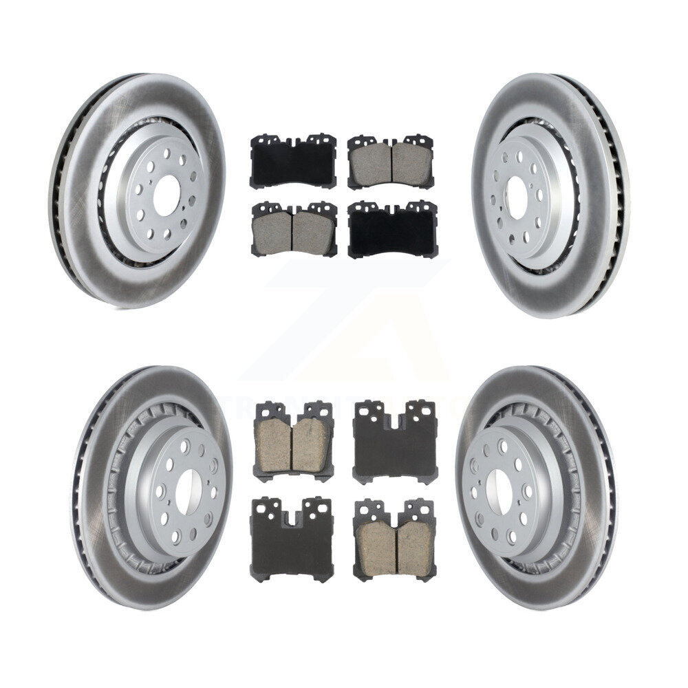 Transit Auto KGC-102902 Disc Brake Kit for 2008-2017 Lexus LS460, Lexus LS600h - Front and Rear