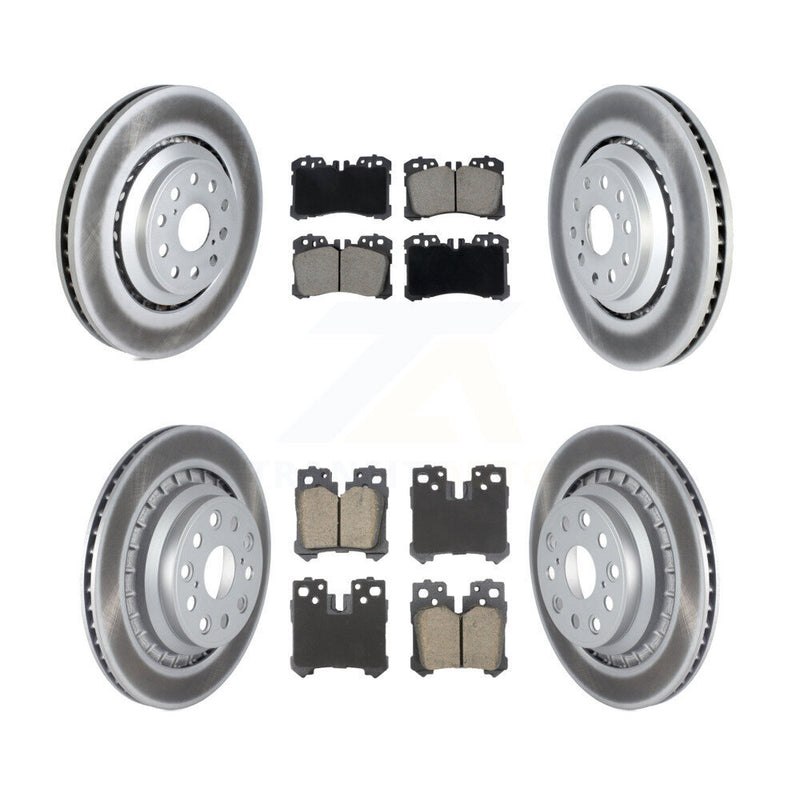 Transit Auto KGC-102902 Disc Brake Kit for 2008-2017 Lexus LS460, Lexus LS600h - Front and Rear