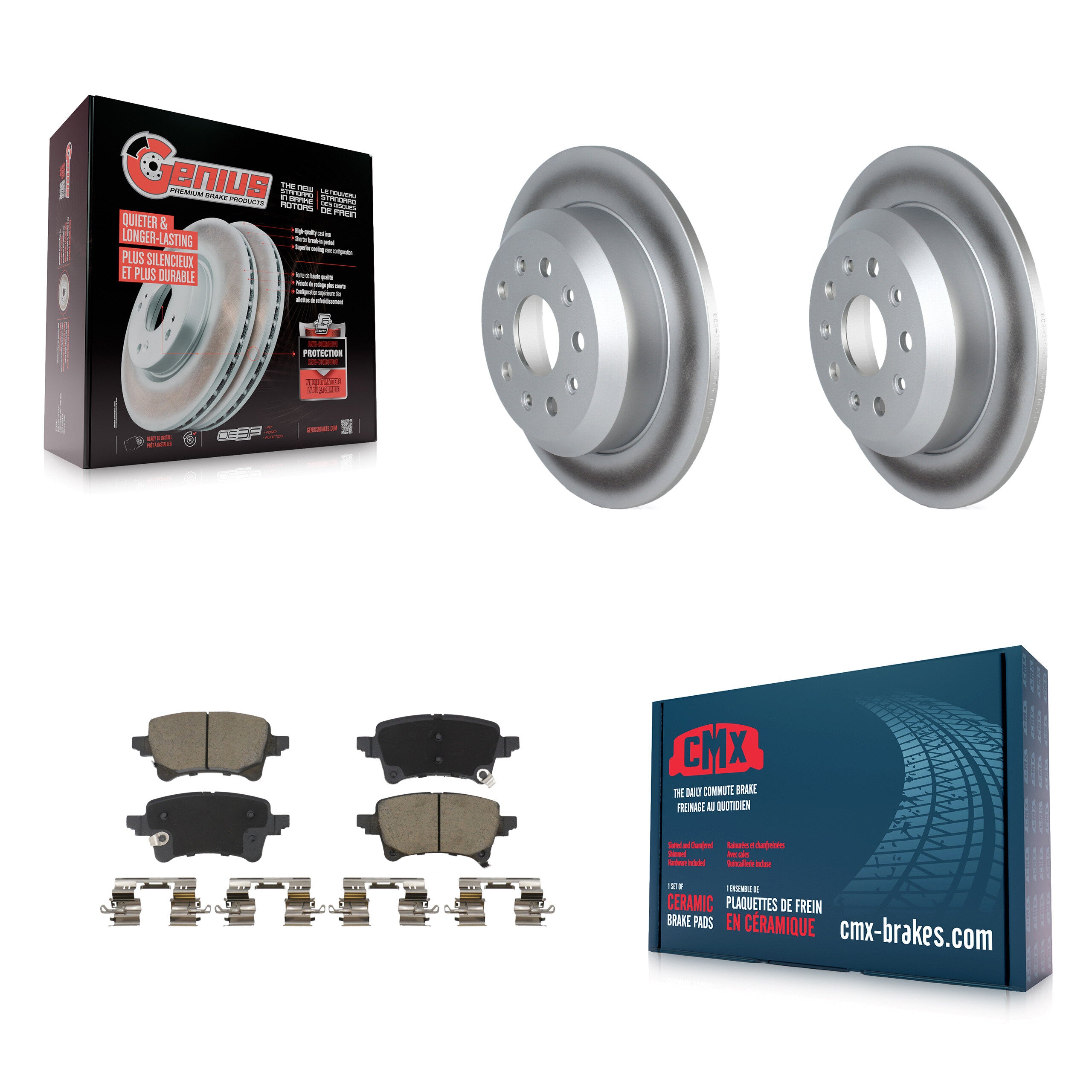 Transit Auto KGC-102909 Disc Brake Kit for 2021 Jeep Wrangler - Rear
