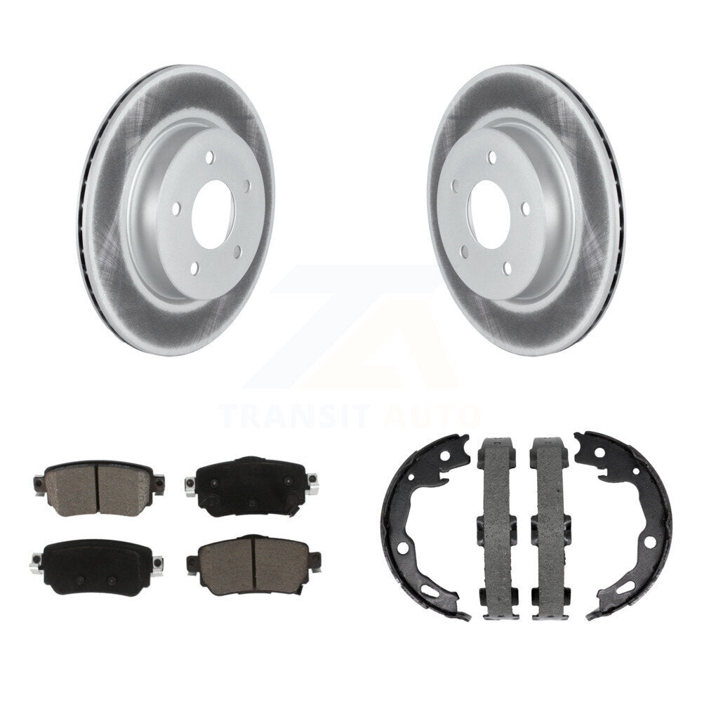 Transit Auto KGC-103144 Disc Brake Kit for 2018-2023 Nissan Rogue Sport, Nissan Qashqai, Nissan Rogue - Rear