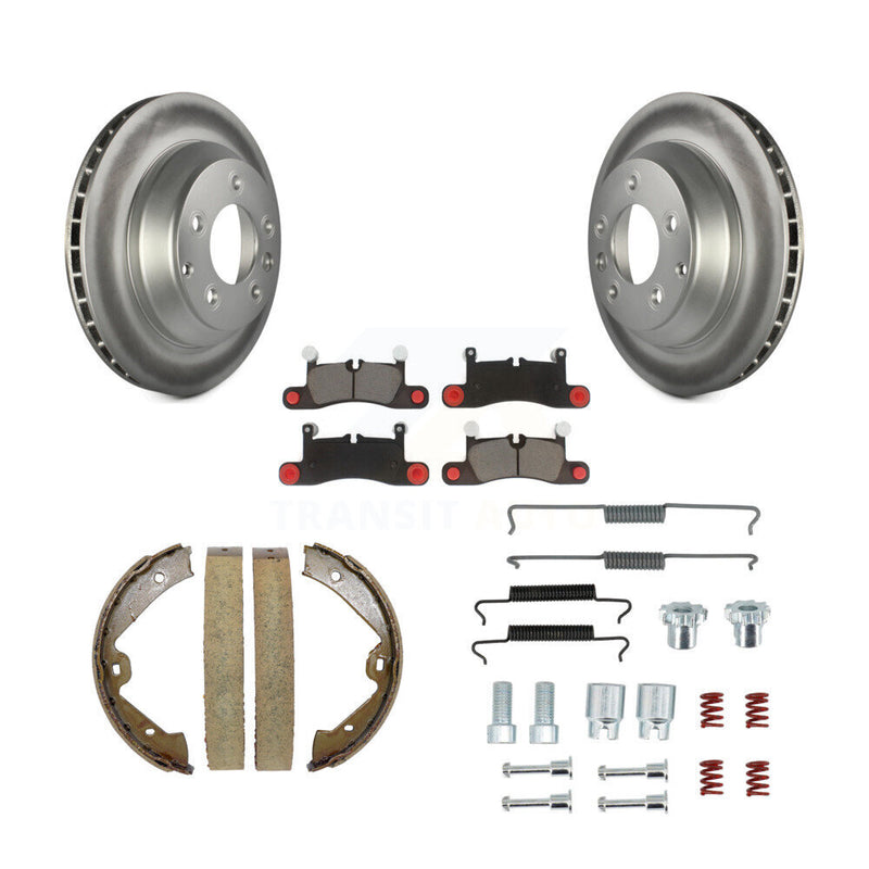Transit Auto KGC-103257 Disc Brake Kit for 2011-2018 Porsche Cayenne, Volkswagen Touareg - Rear