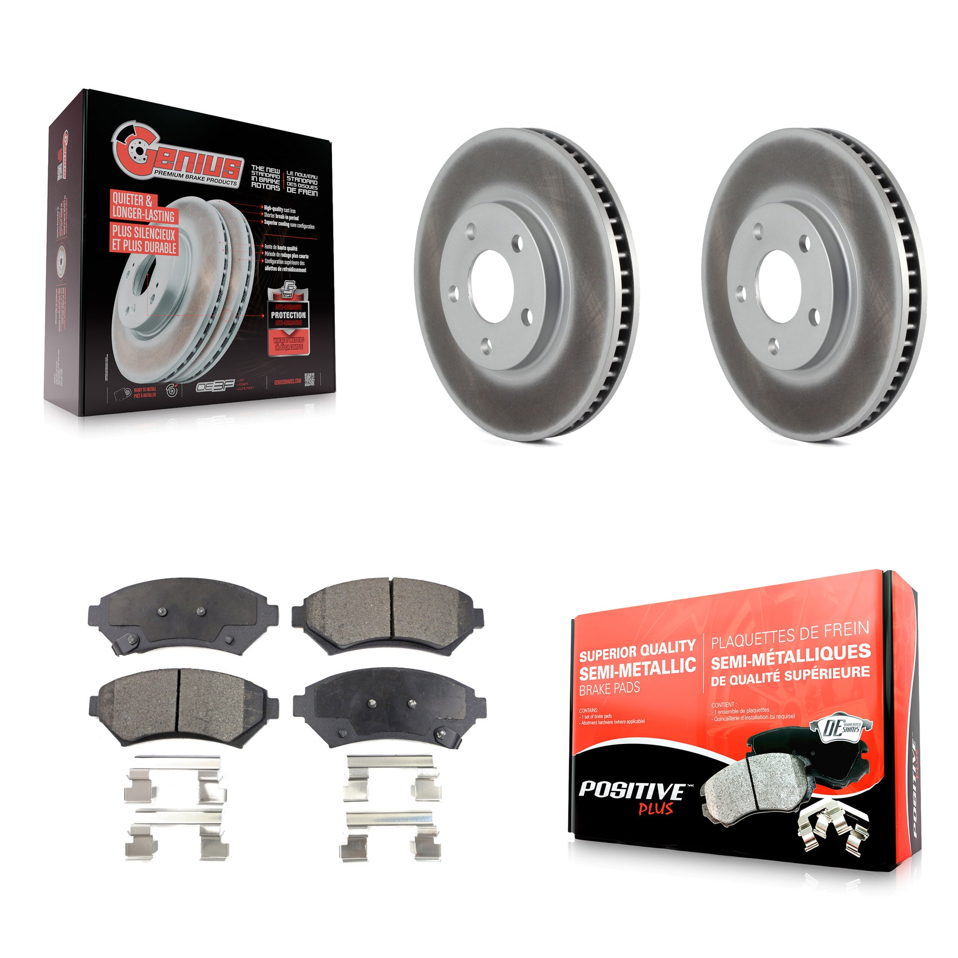 Transit Auto KGF-100006 Disc Brake Kit for 1997-2005 Buick LeSabre, Cadillac DeVille and More - Front