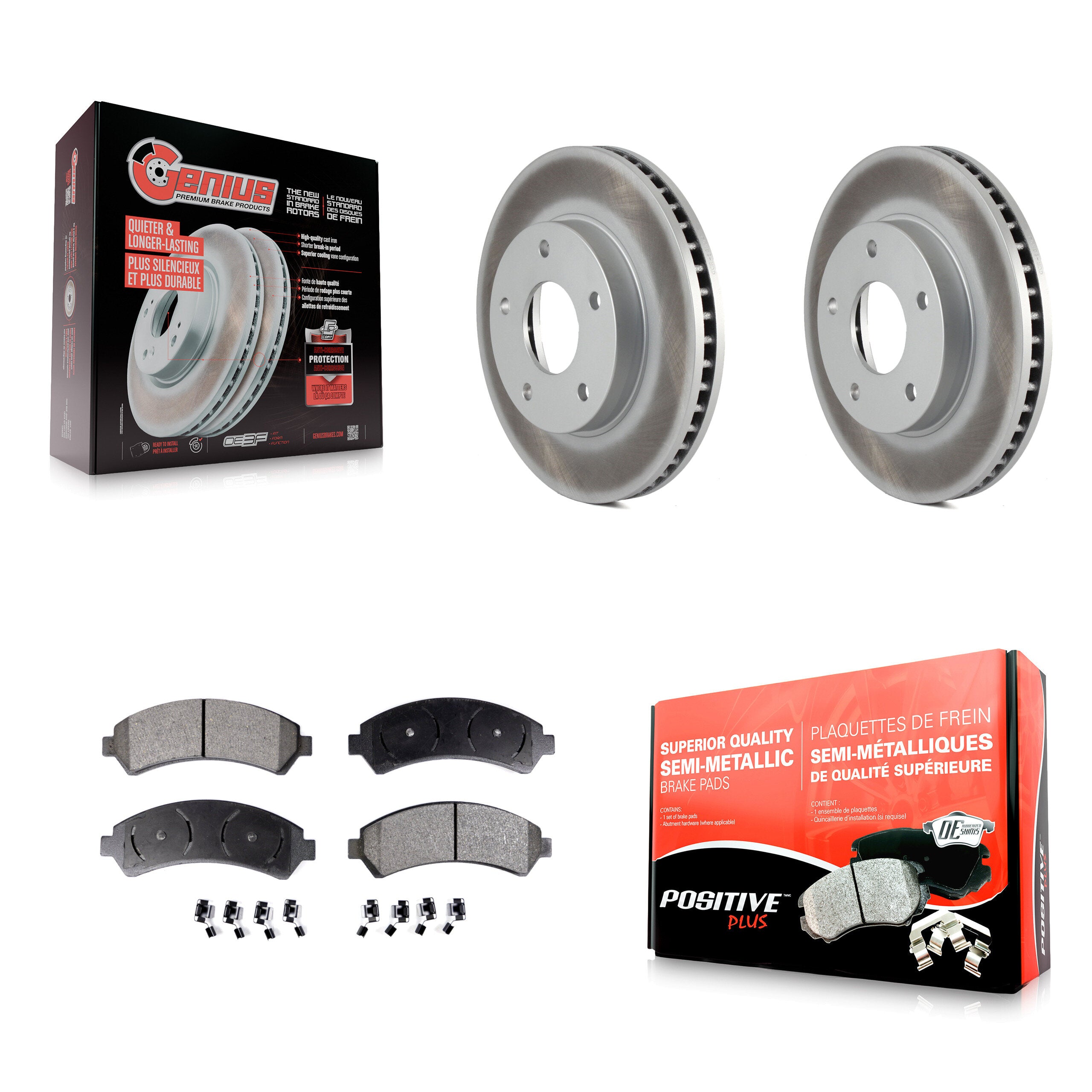 Transit Auto KGF-100008 Disc Brake Kit for 1997-2005 Chevrolet S10, GMC Sonoma and More - Front