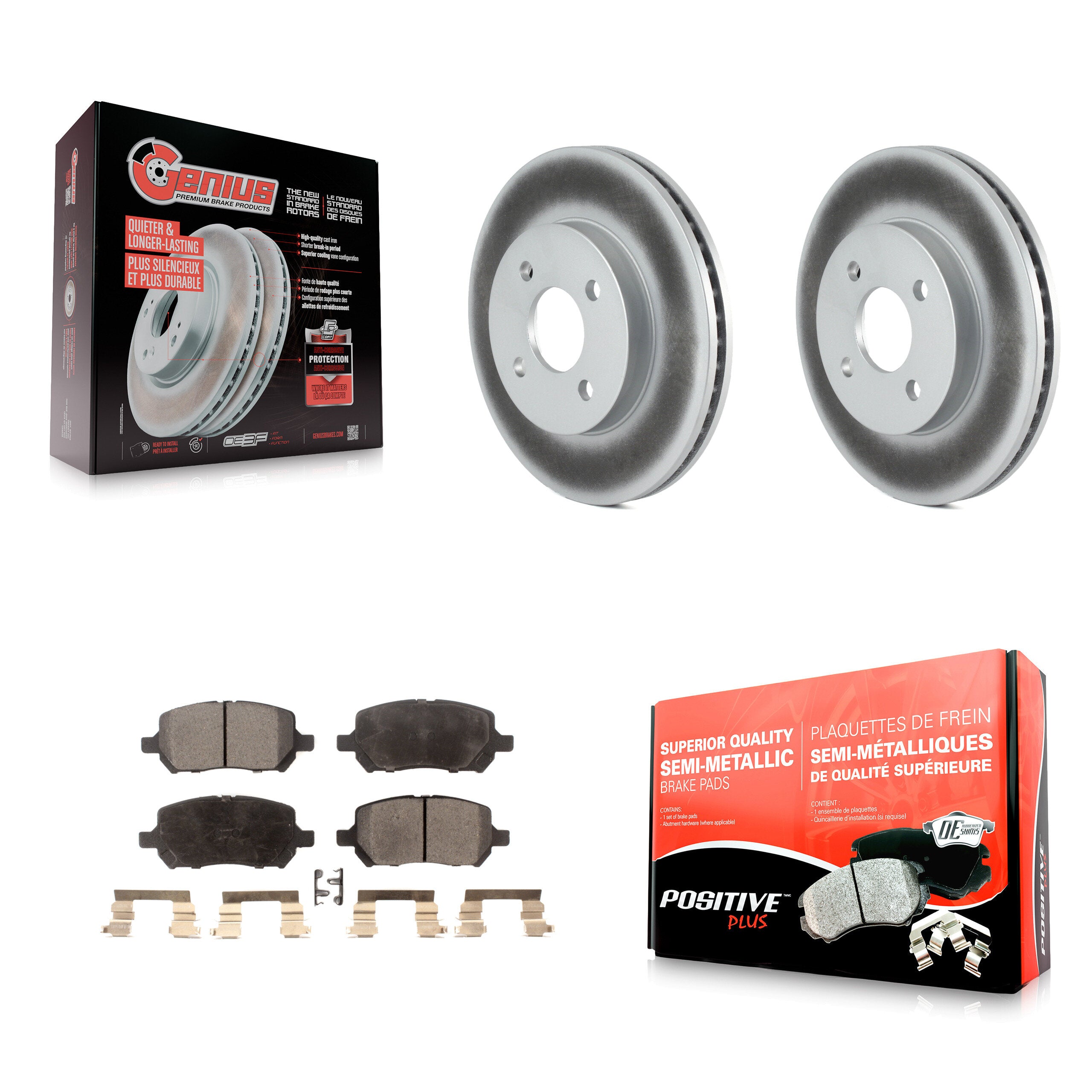 Transit Auto KGF-100022 Disc Brake Kit for 2003-2010 Chevrolet Cobalt, Pontiac G5 and More - Front