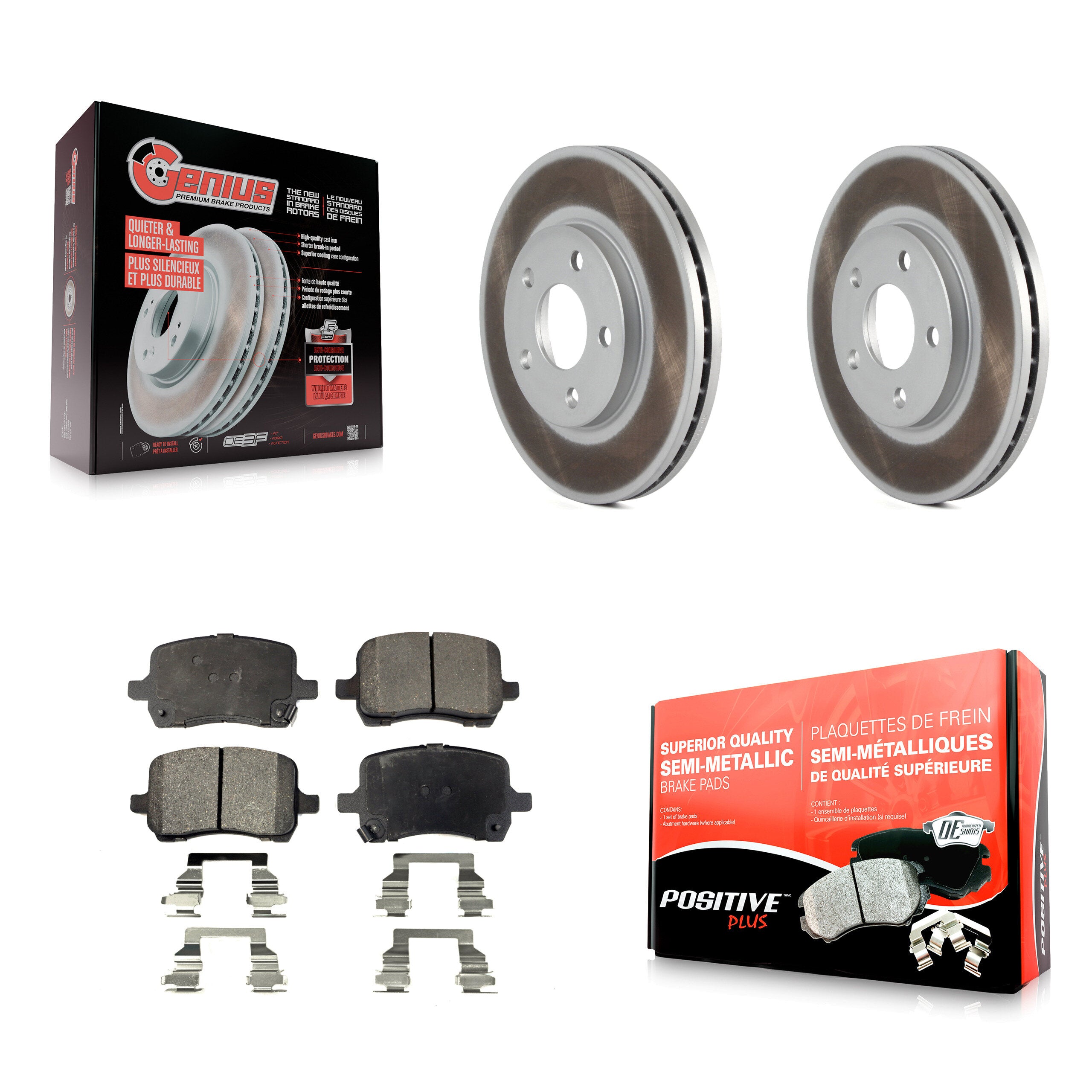 Transit Auto KGF-100030 Disc Brake Kit for 2004-2006 Chevrolet Malibu - Front