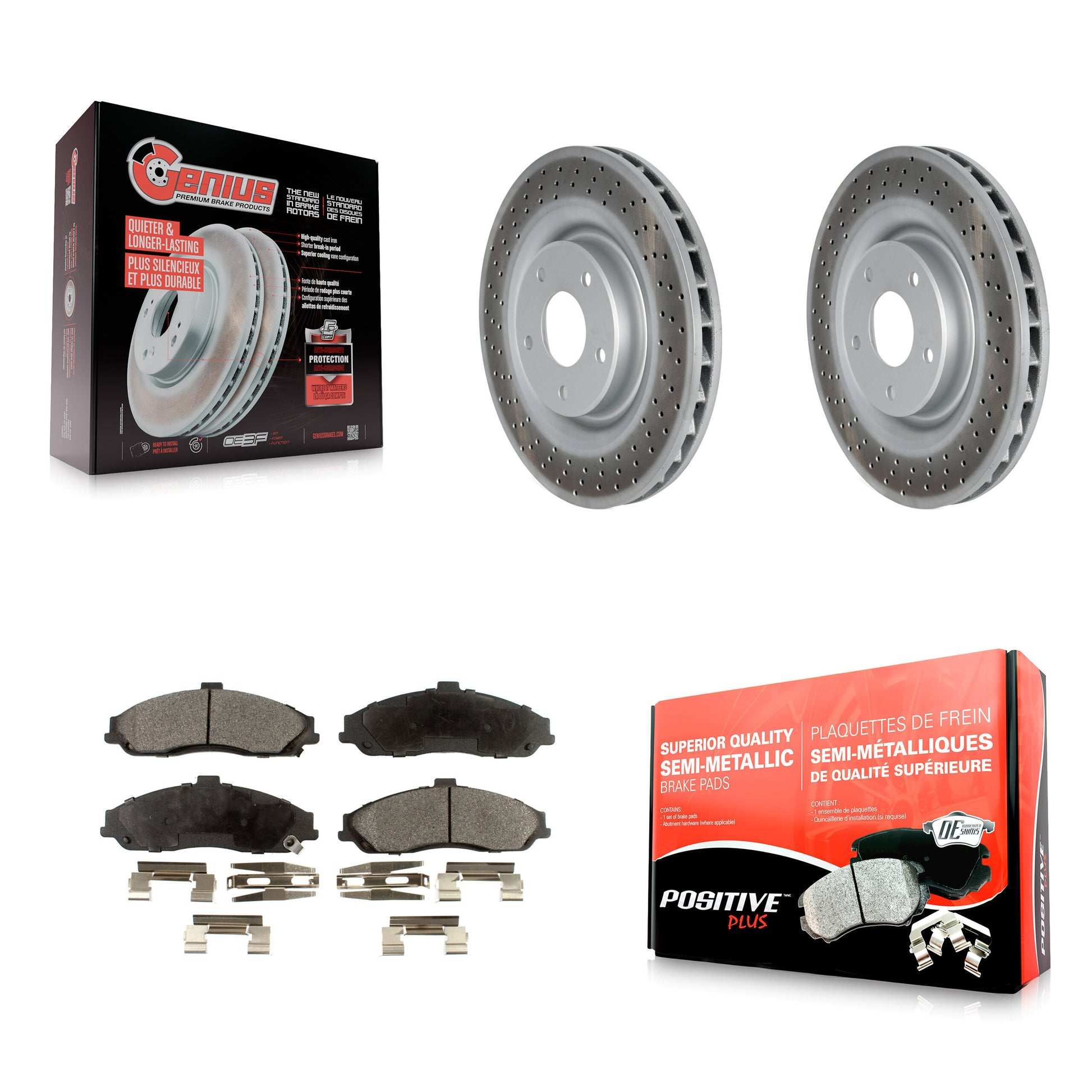 Transit Auto KGF-100039 Disc Brake Kit for 2005-2013 Chevrolet Corvette, Cadillac XLR - Front