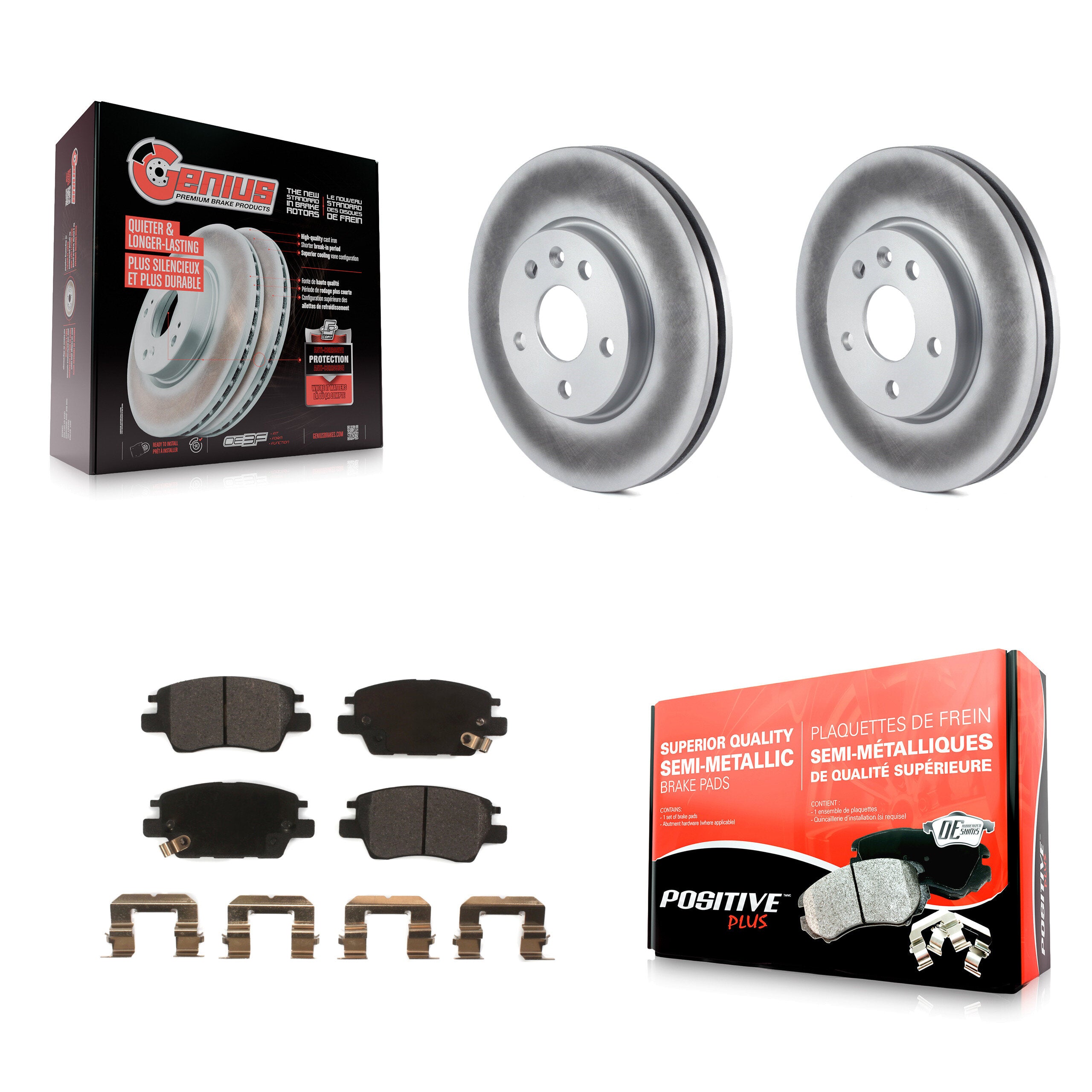 Transit Auto KGF-100059 Disc Brake Kit for 2016-2023 Chevrolet Bolt EUV, Chevrolet Bolt EV and More - Front