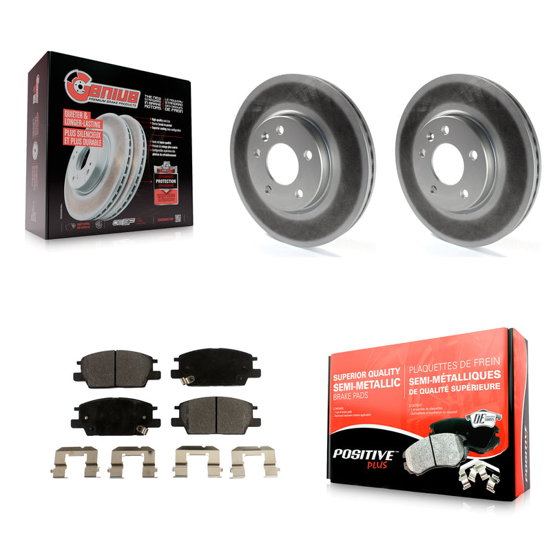 Transit Auto KGF-100064 Disc Brake Kit for 2016-2020 Chevrolet Equinox, Buick Regal Sportback and More - Front