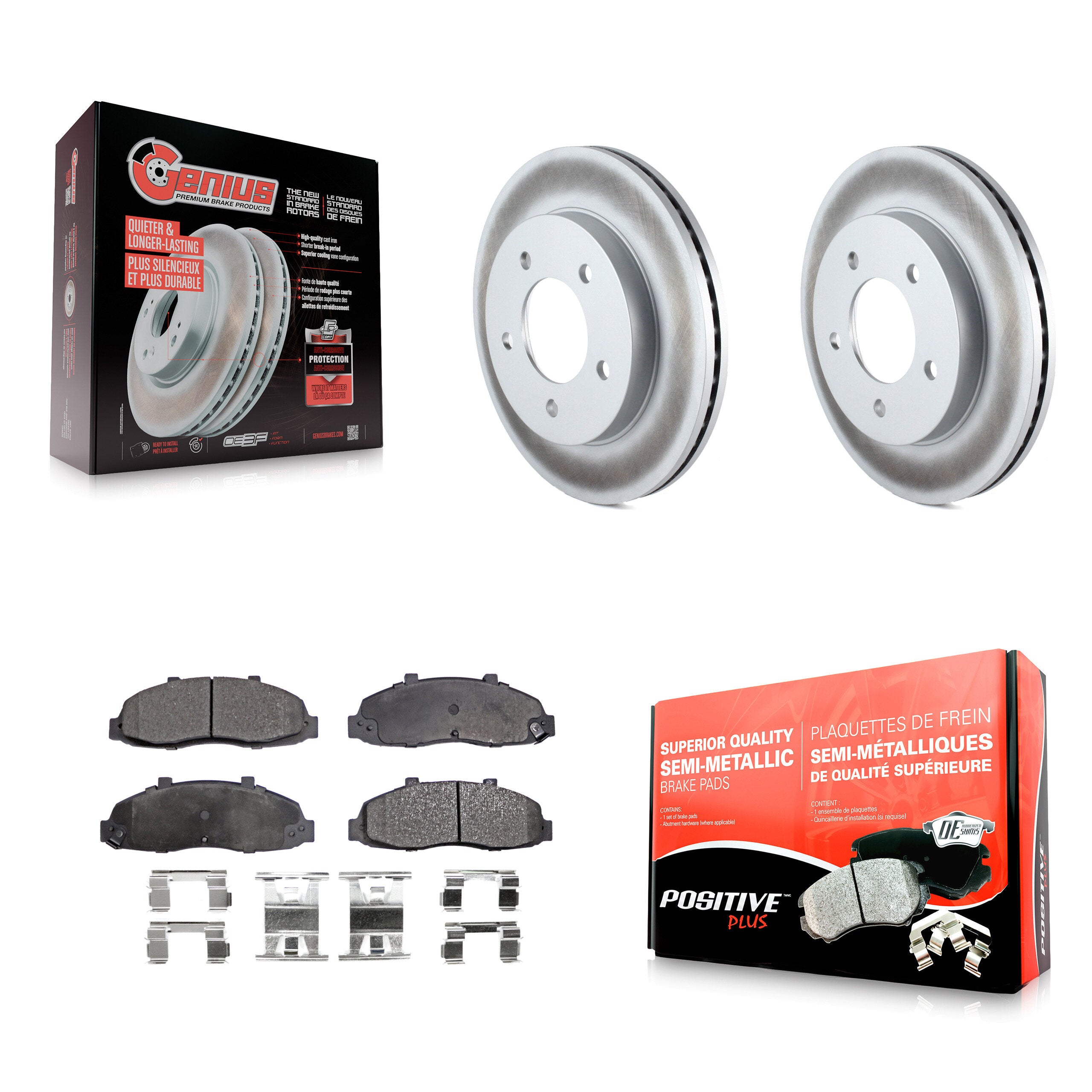 Transit Auto KGF-100076 Disc Brake Kit for 1997-2004 Ford F-150 Heritage, Ford F-150 - Front